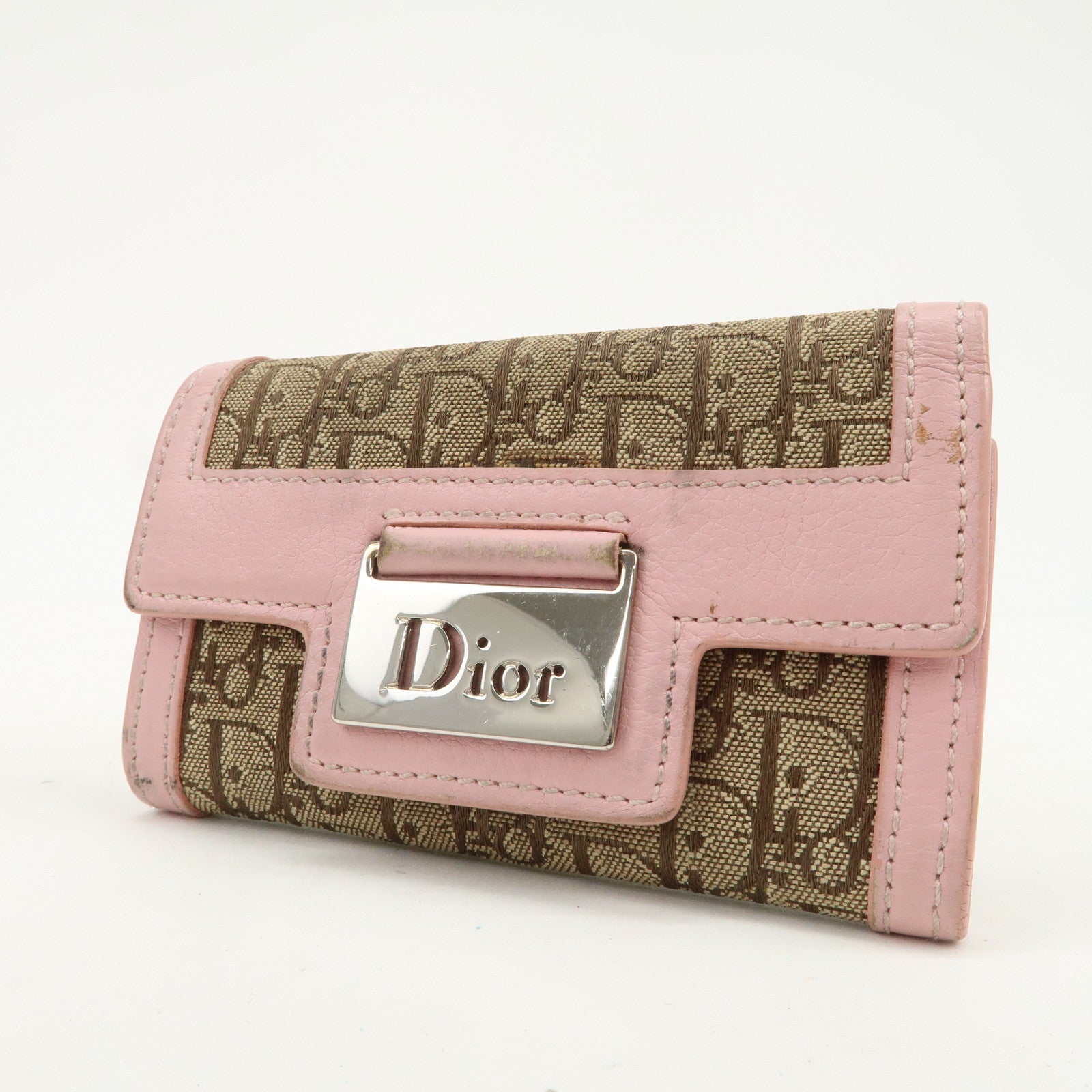 Christian Dior Street Chic Trotter Canvas Leather Set of 2 Goods