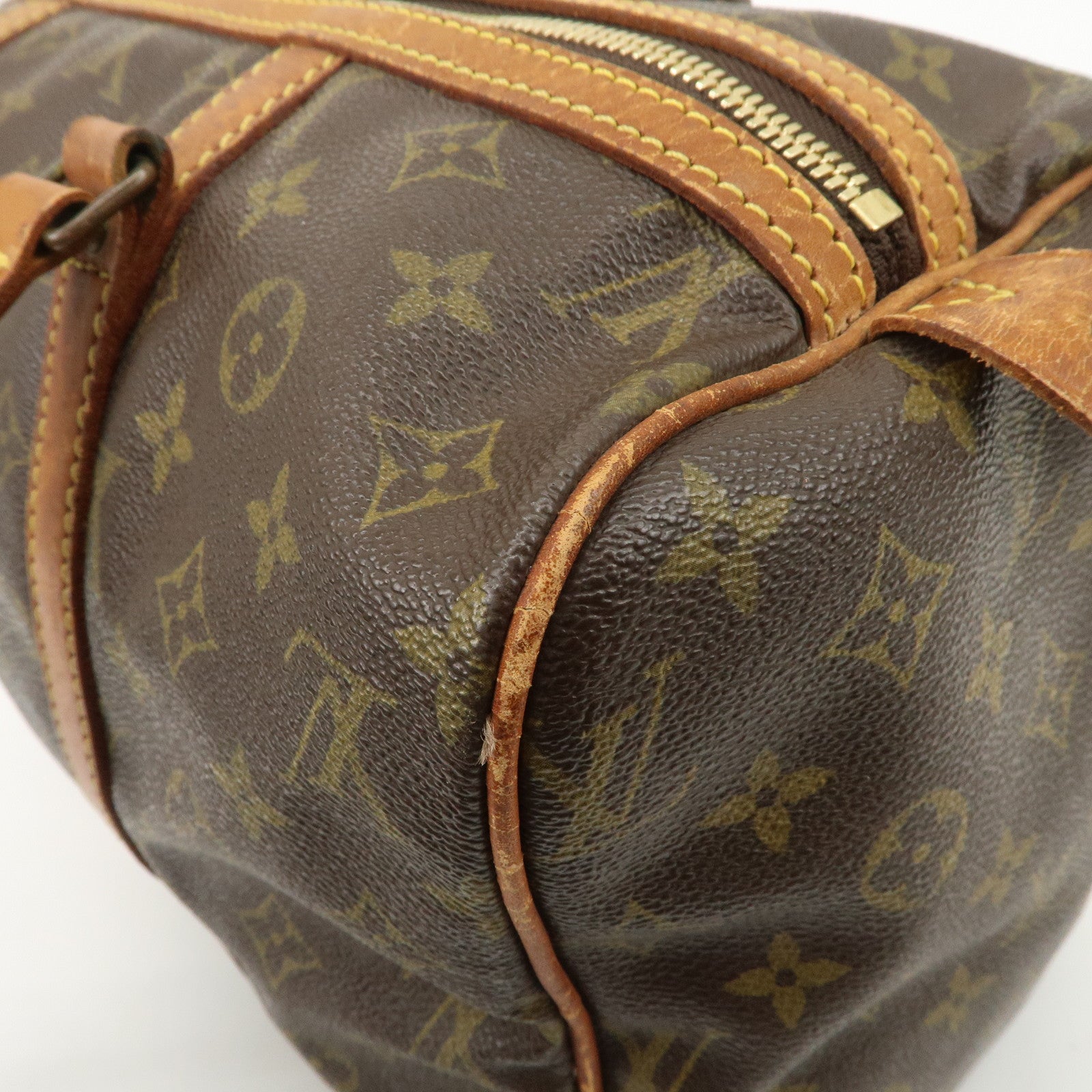 Louis Vuitton Monogram Sac Souple 35 Boston Bag Brown M41626