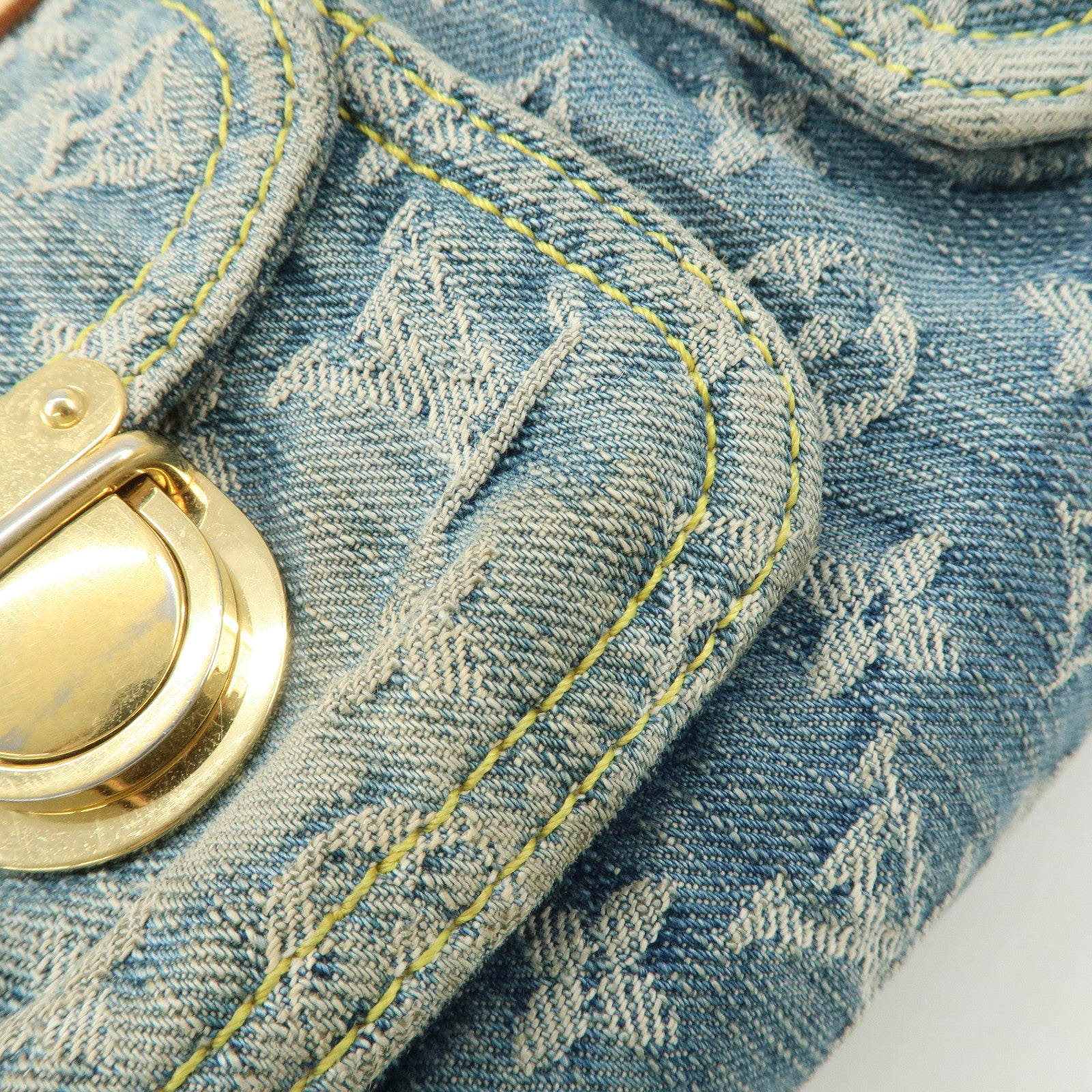 Louis Vuitton Monogram Denim Neo Speedy Boston Bag Blue M95019 Used