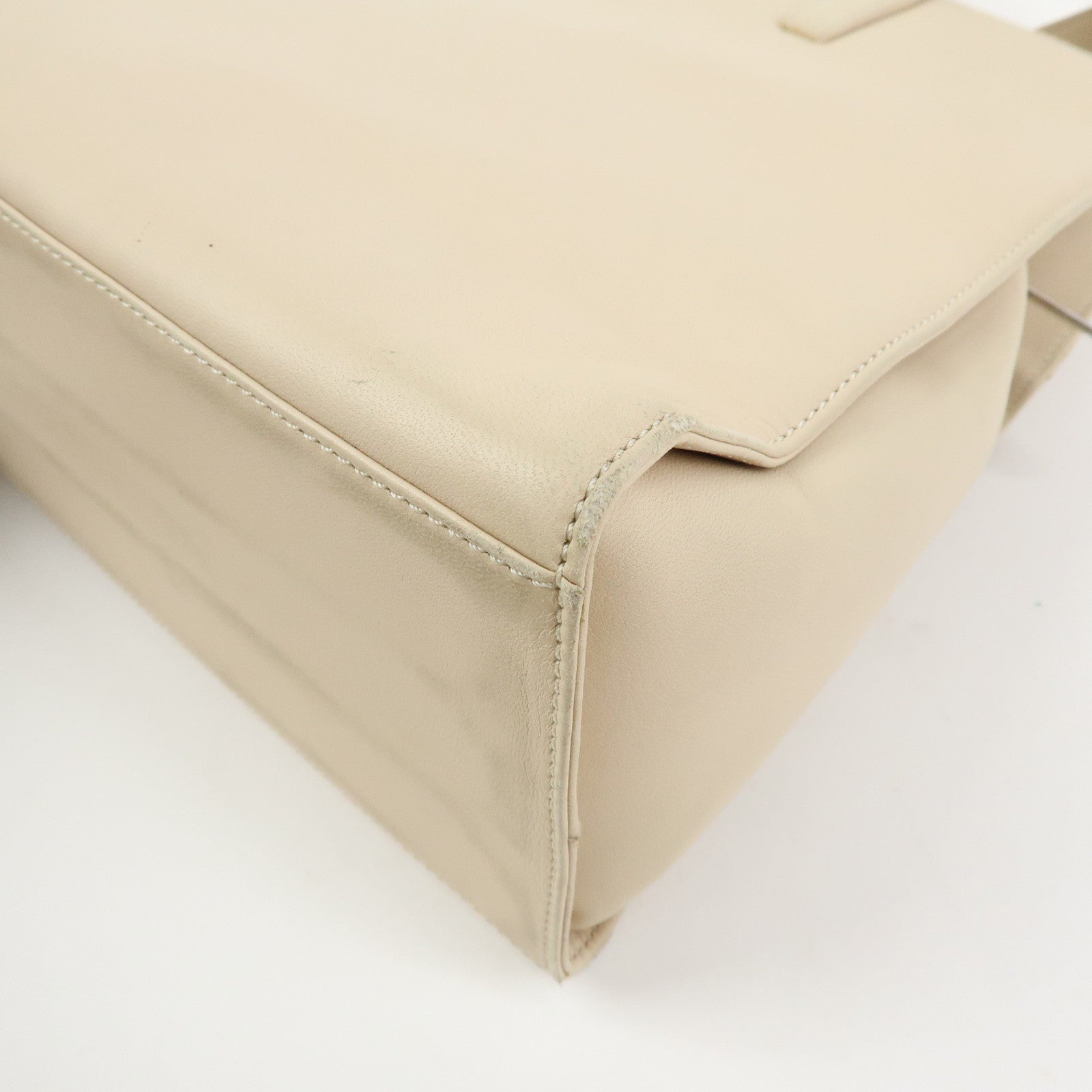 LOEWE Anagram Nappa Leather 2Way Bag Hand Shoulder Bag Ivory