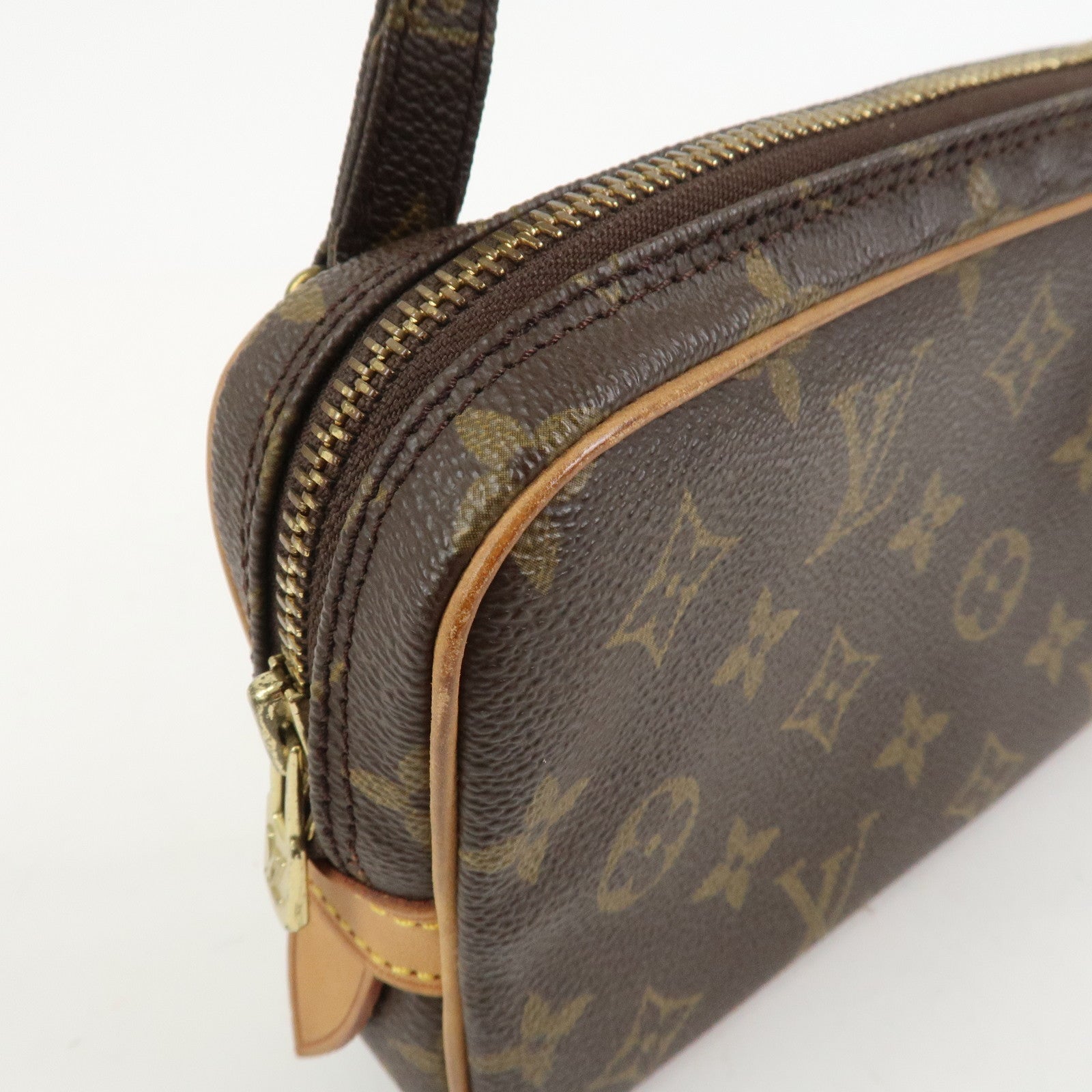 Louis Vuitton Monogram Pochette Marly Bandouliere Bag Brown M51828