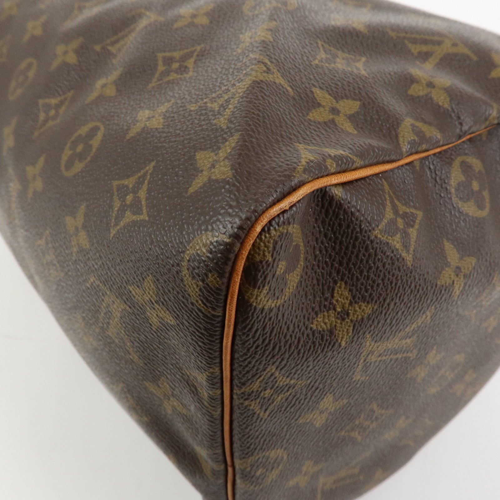 Louis Vuitton Monogram Speedy 40 Hand Bag Boston Bag Brown M41522