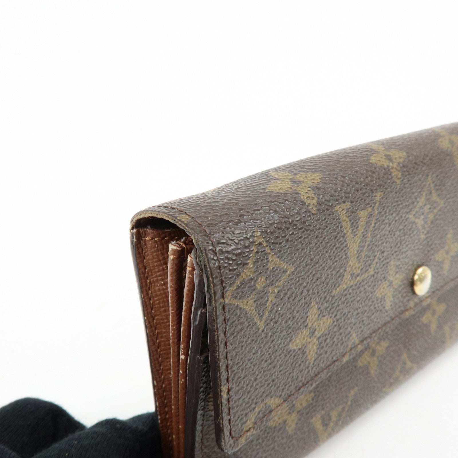 Louis Vuitton Monogram Portefeuille Sarah Long Wallet Brown M61734