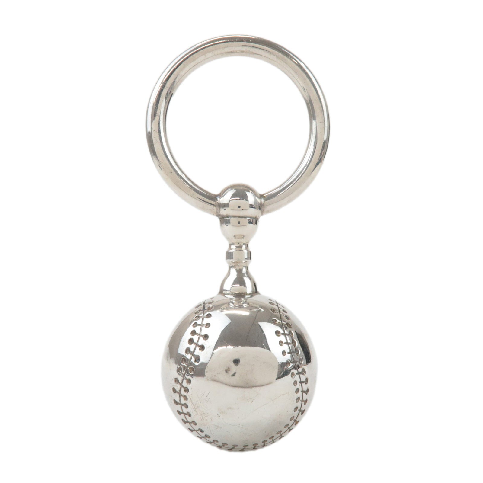 Tiffany & Co SV925 Baseball Rattle Silver