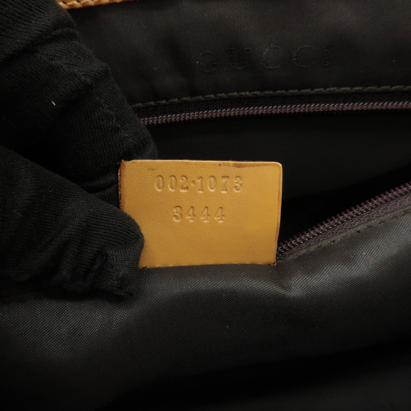 GUCCI Jackie Leather Shoulder Bag Tote Bag Beige 002.1073 Used