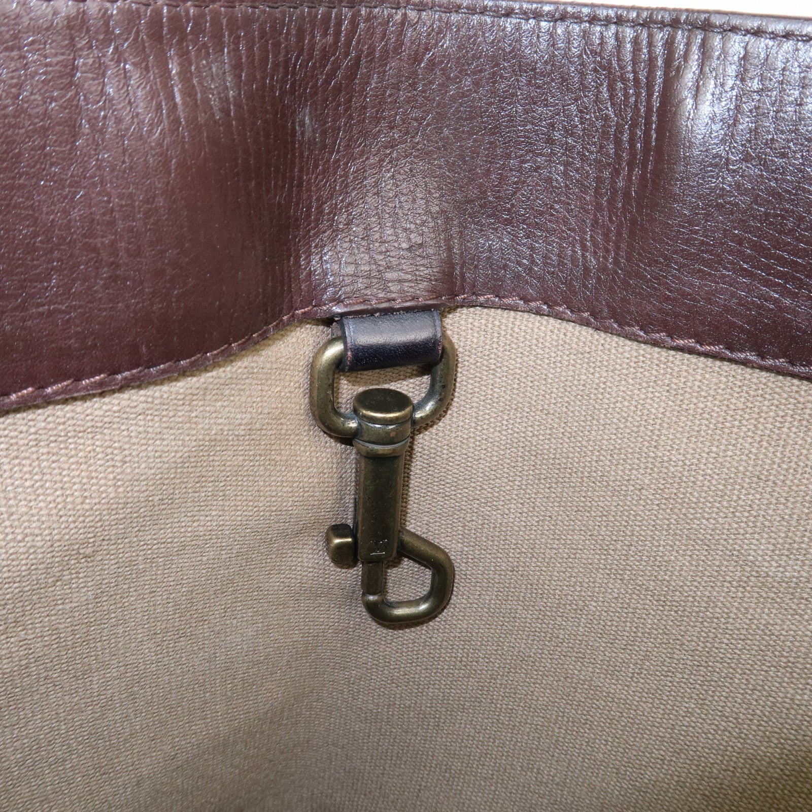 Louis Vuitton Mohican Calf Leather Tote Bag Brown Cafe M92531