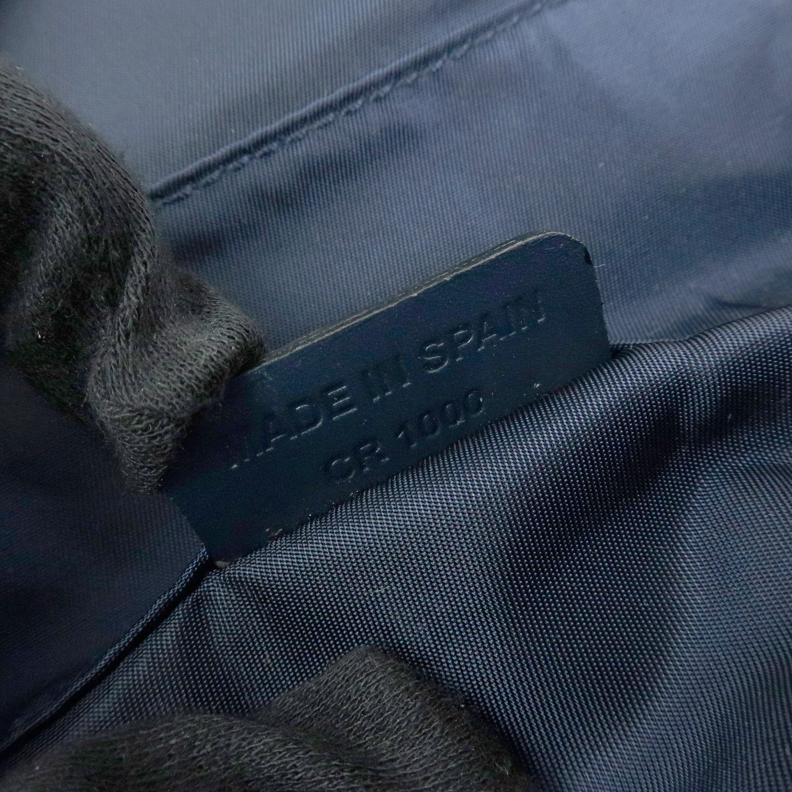 Christian Dior Trotter Jacquard Canvas Pouch Cosmetic Case Navy
