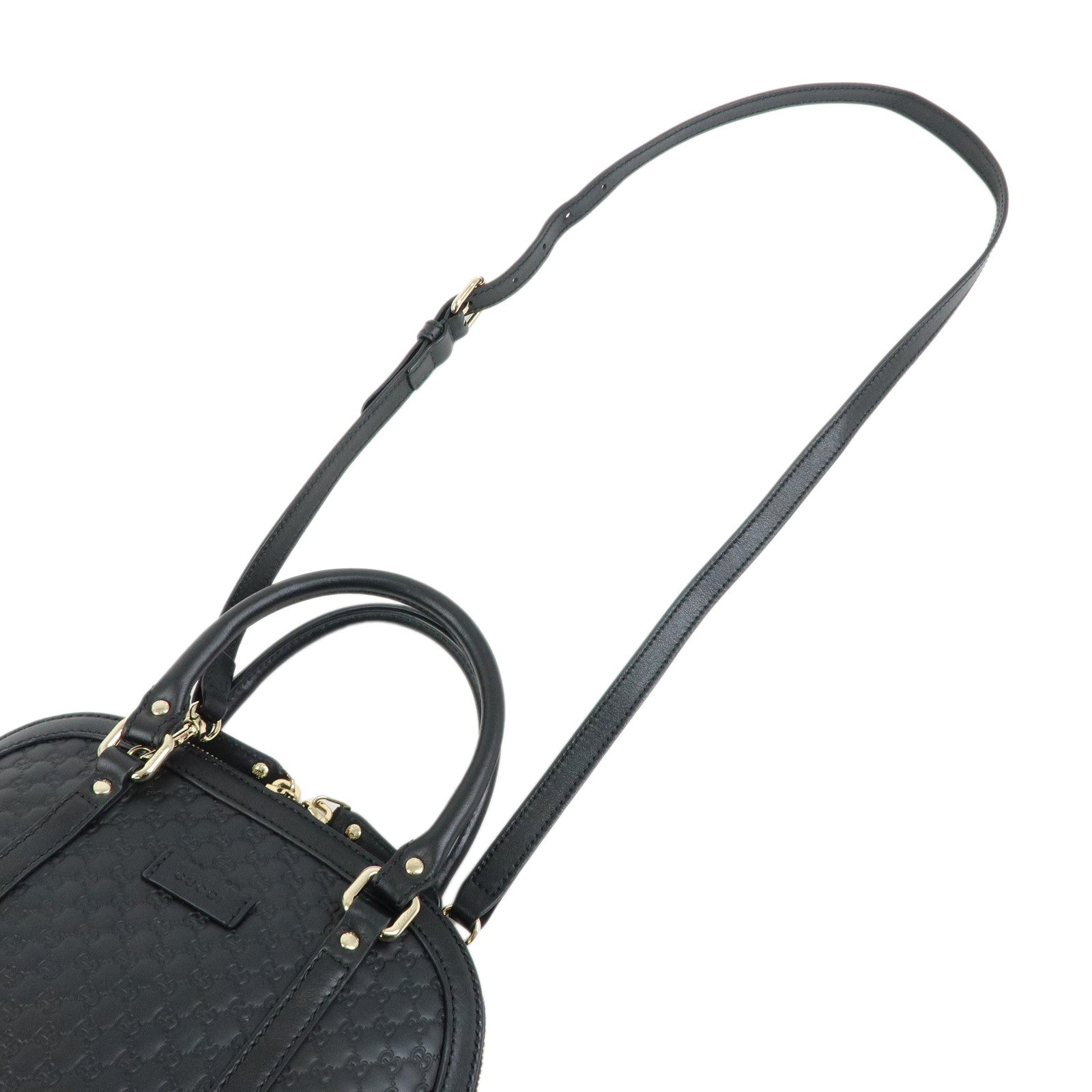 GUCCI Micro Guccissima Leather 2Way Hand Bag Shoulder Bag 449654