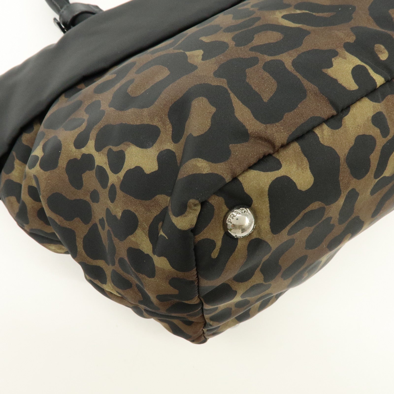 PRADA Triangle Logo 2Way Bag Hand Bag Shoulder Bag Black BN1959