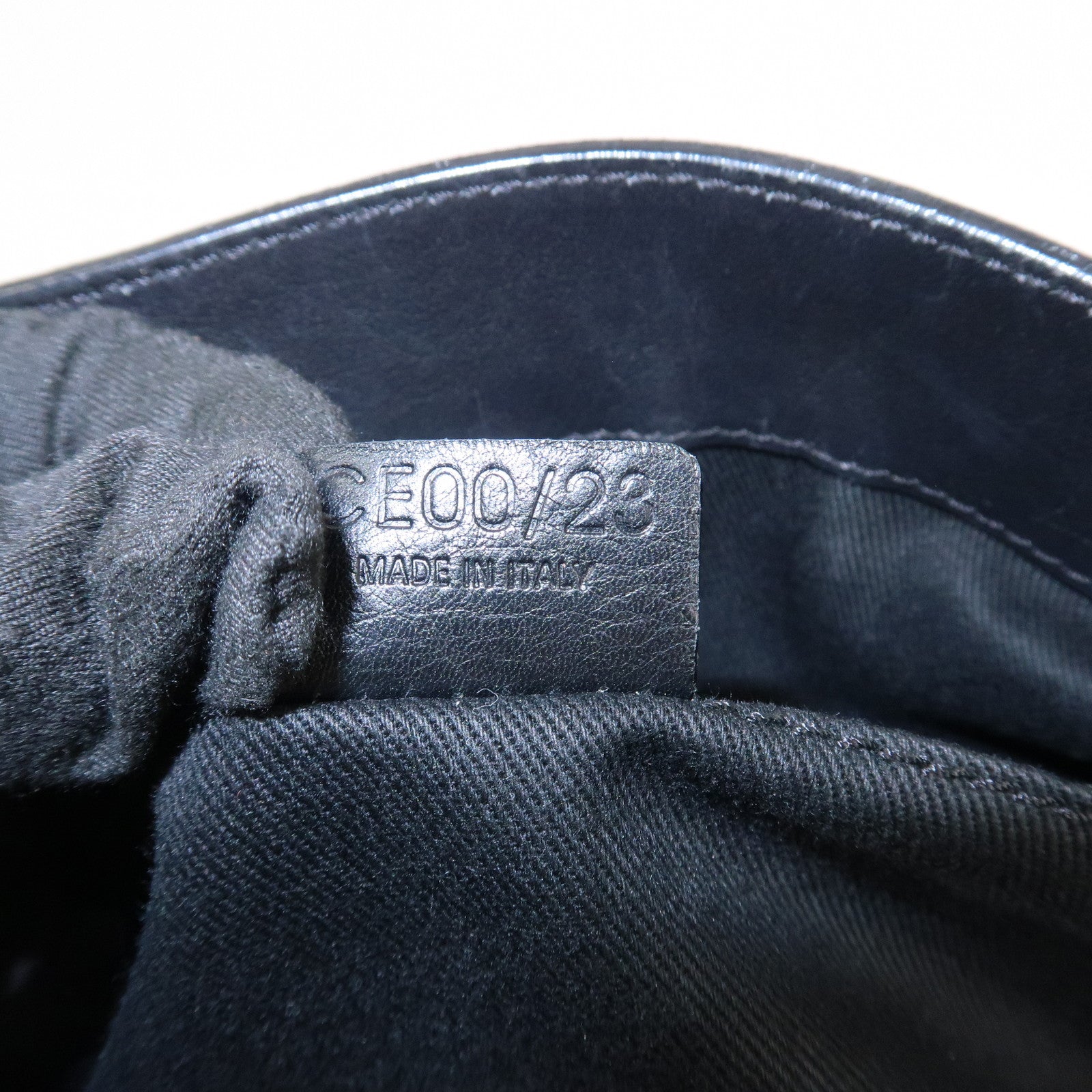CELINE Boogie Bag Leather Hand Bag Tote Bag Black