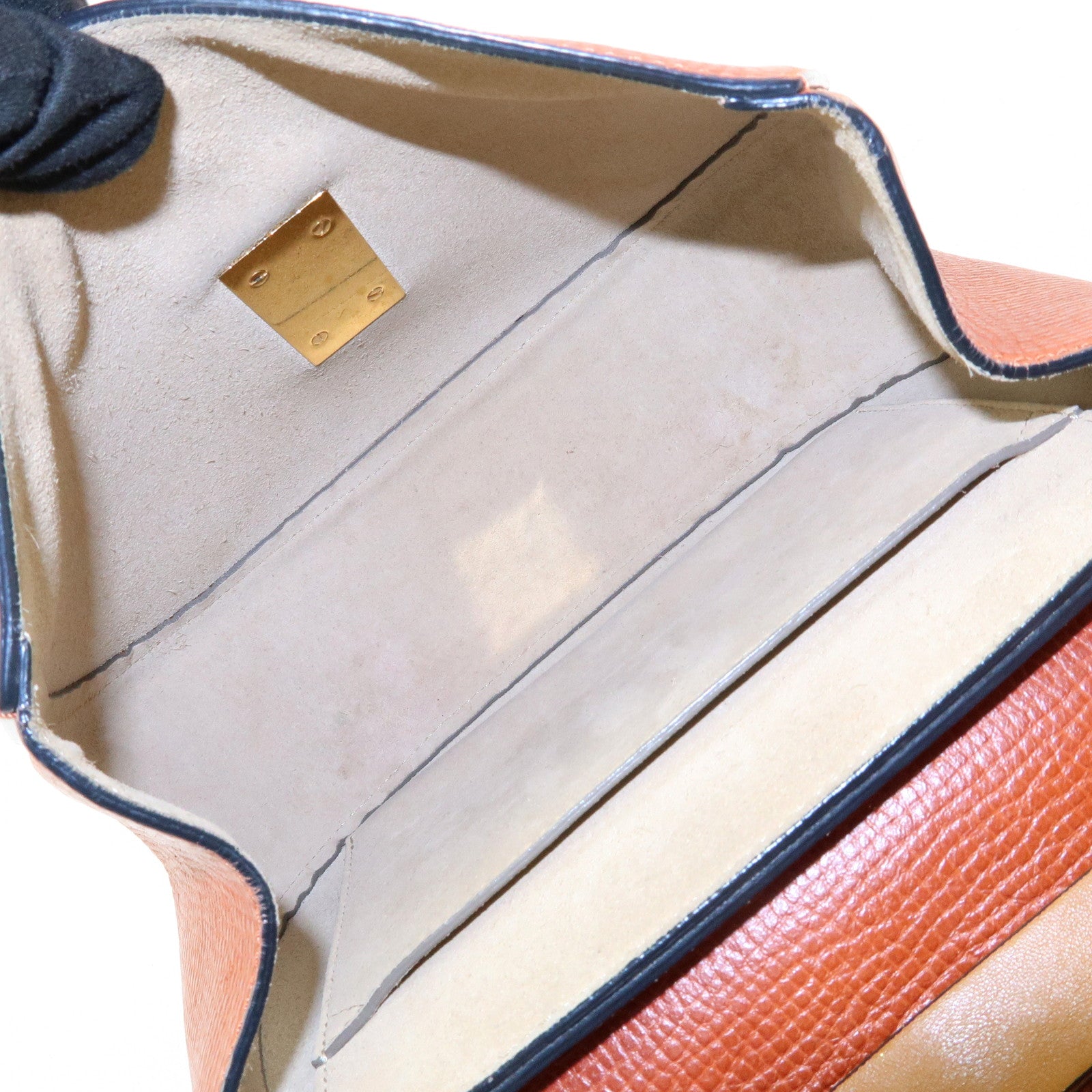 Chloe Drew Leather Chain Shoulder Bag Crossbody Bag Brown Gold