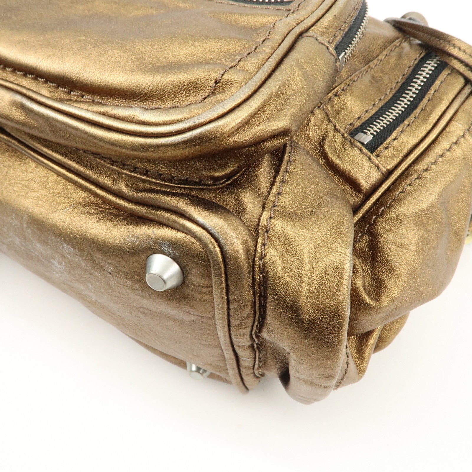 Chloe Betty Leather Shoulder Bag Hand Bag Bronze