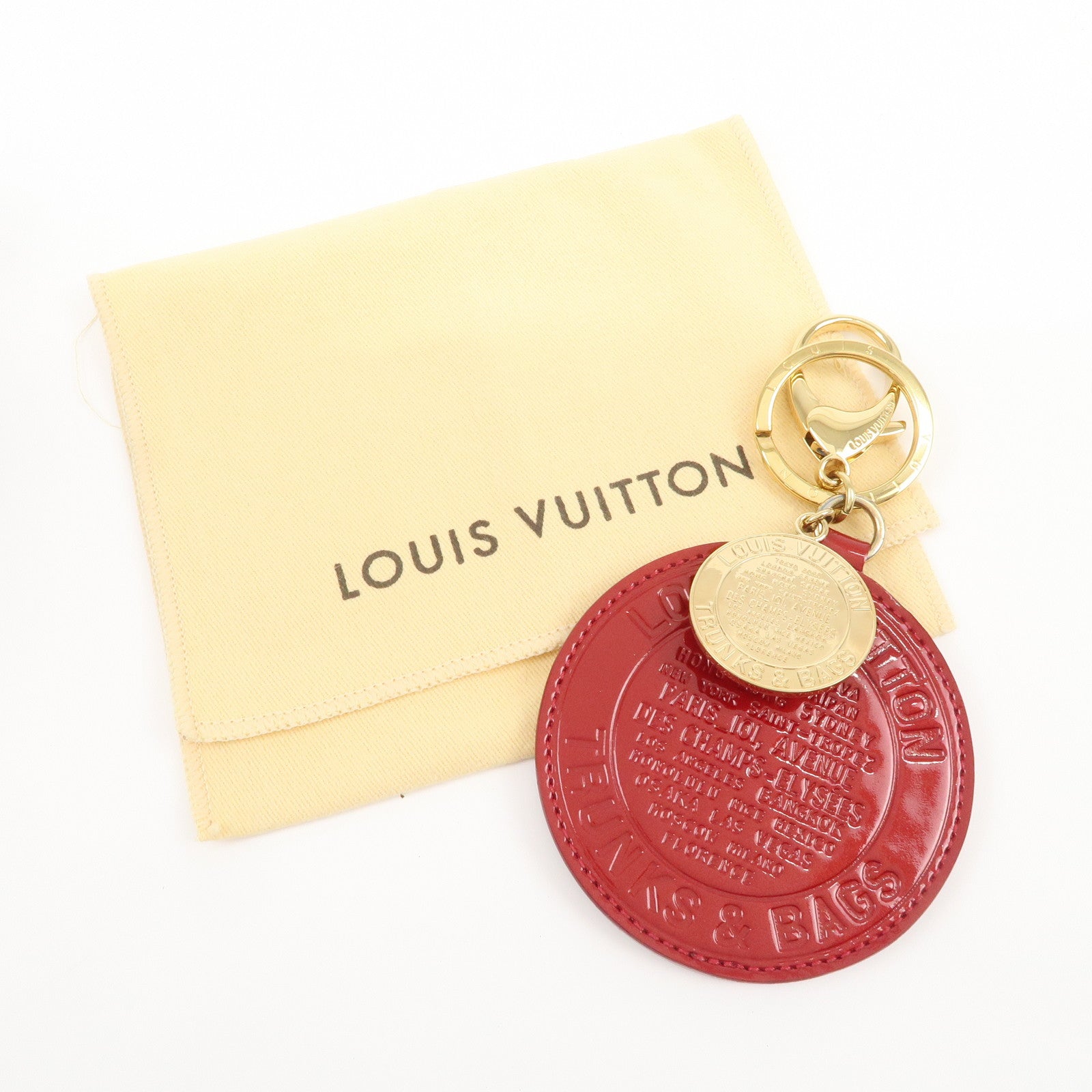 Louis Vuitton Vernis Porte Cles Ron T&B Bag Charm Key Charm M93605