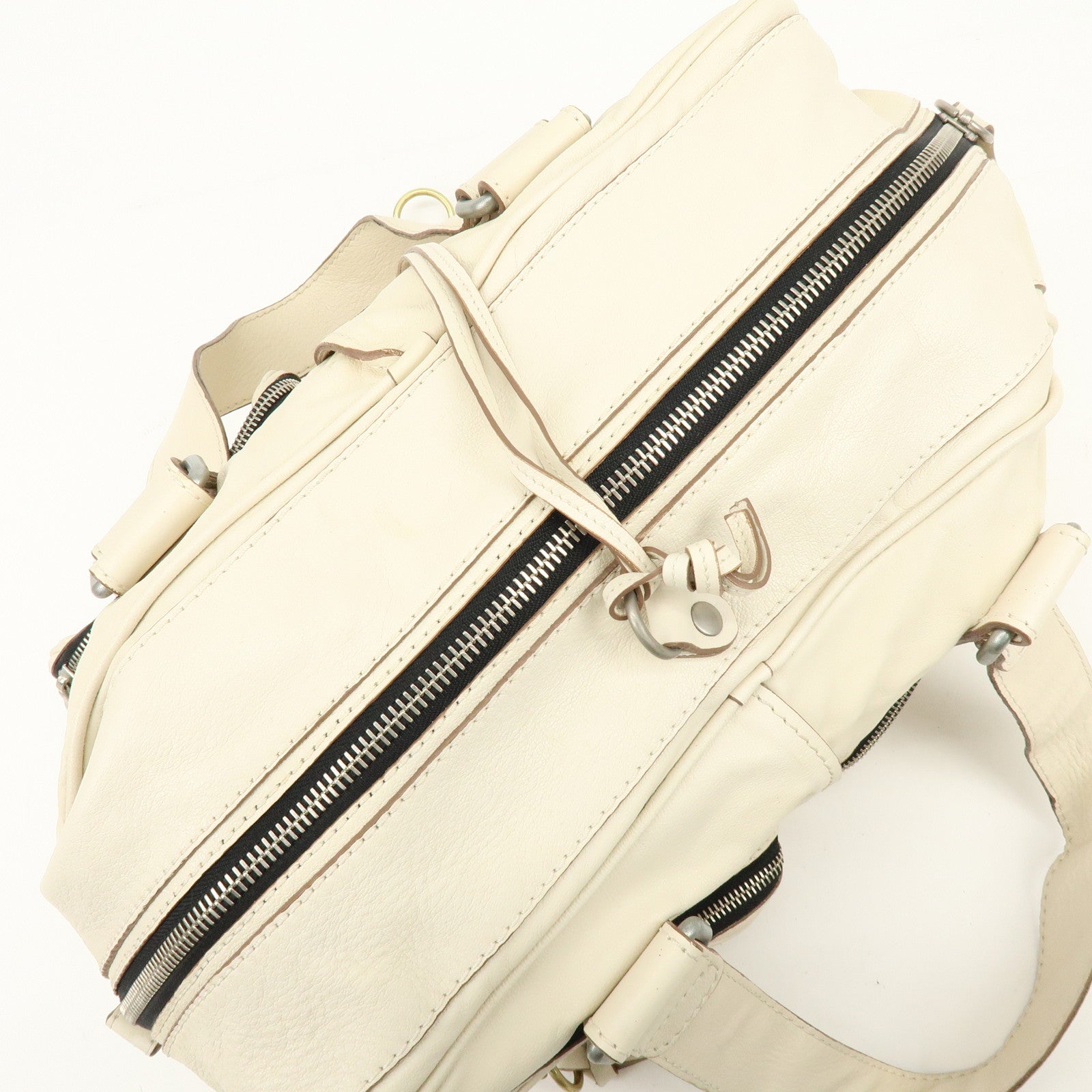 Chloe Betty Leather Shoulder Bag Satchel Bag Ivory