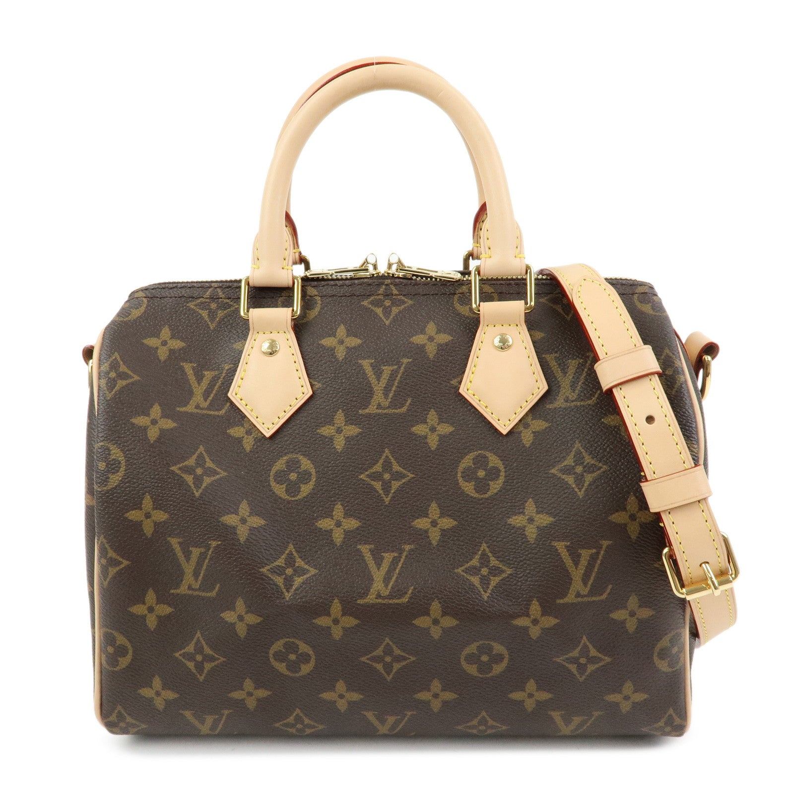 Louis Vuitton Monogram Speedy Bandouliere 25 2Way Bag Brown M46977