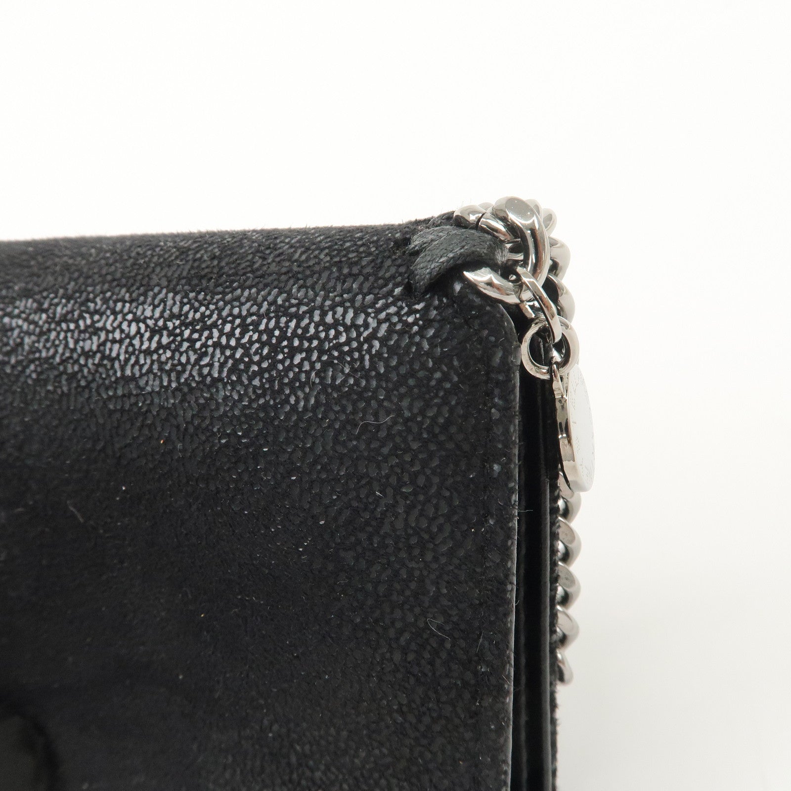 STELLA MCCARTNEY Falabella Small Flap Wallet Black