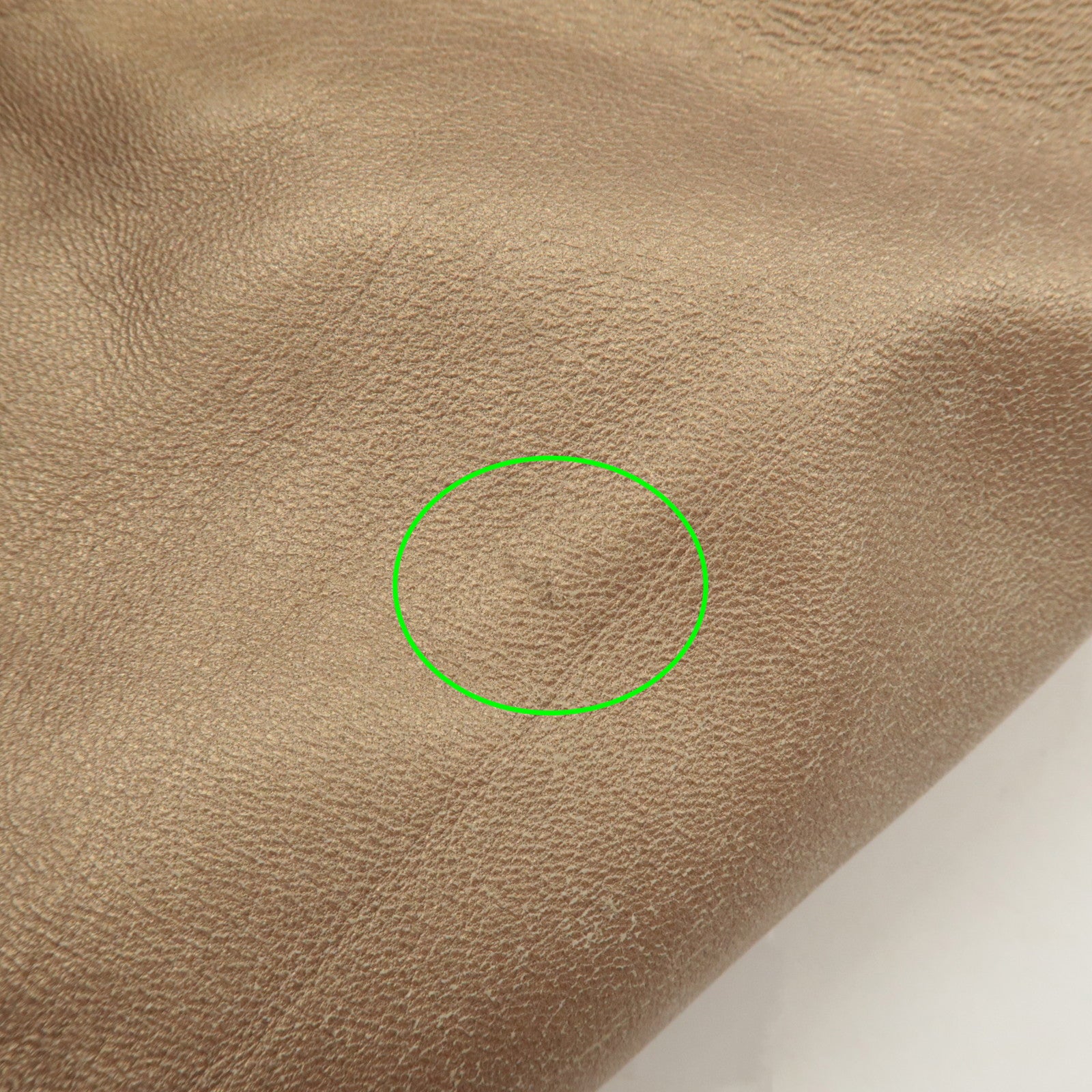 LOEWE Anagram Leather Mini Nappa Aire Hand Bag Tote Bag Gold Used