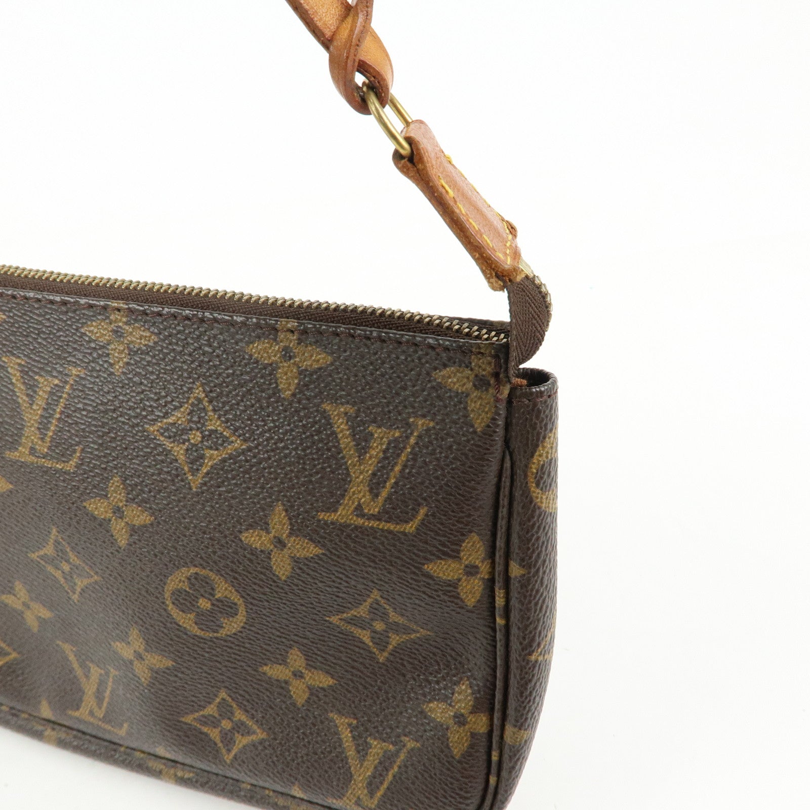 Louis Vuitton Monogram Pochette Accessoires Pouch Hand Bag M51980