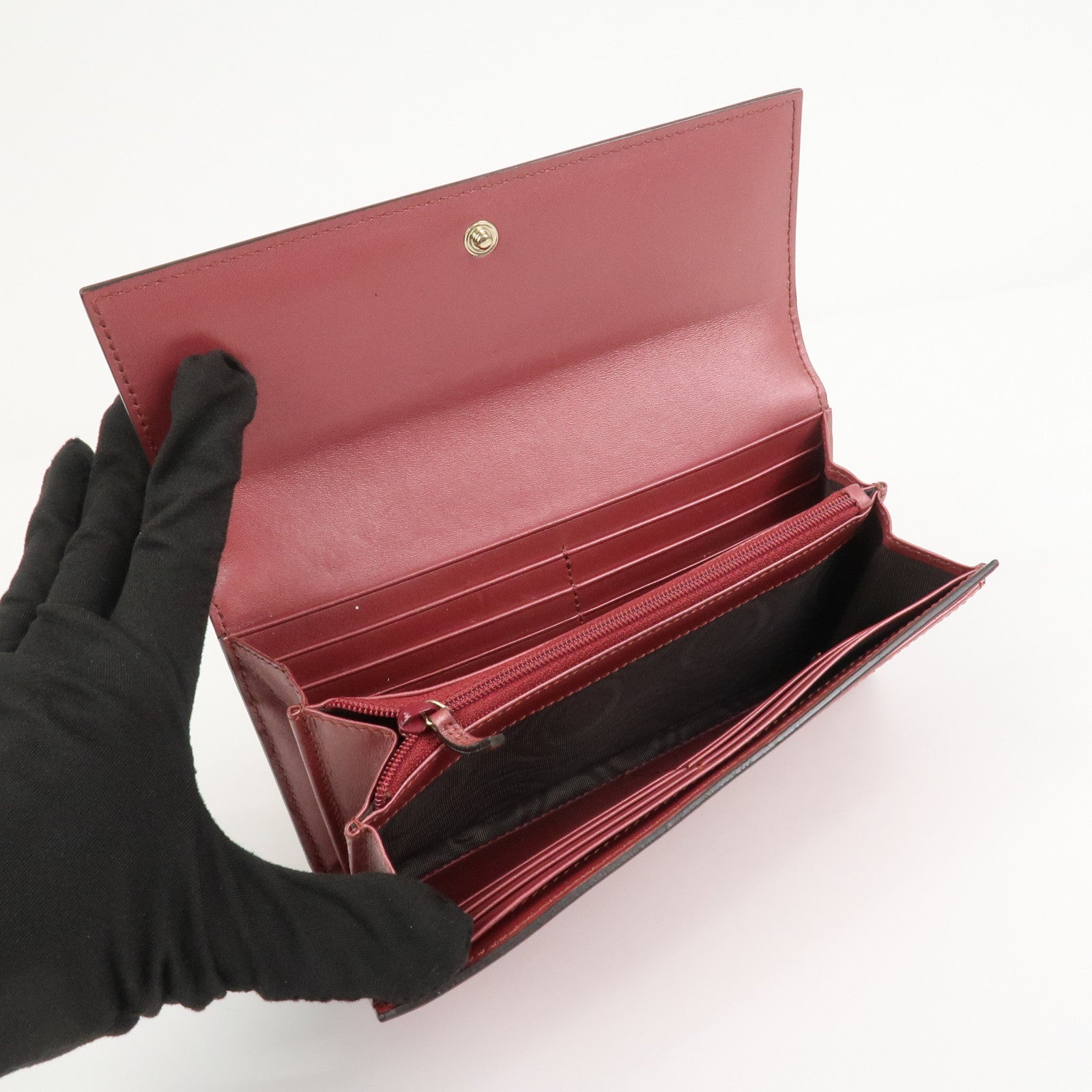GUCCI Guccissima Interlocking G Lovely Heart Long Wallet 251861