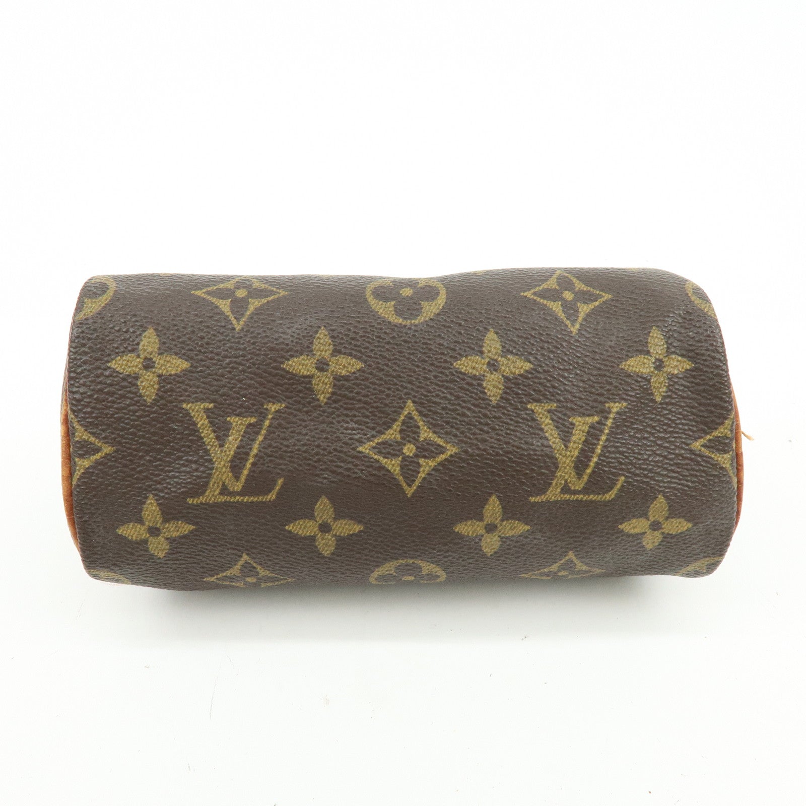 Louis Vuitton Monogram Mini Speedy Hand Bag & Strap Brown M41534
