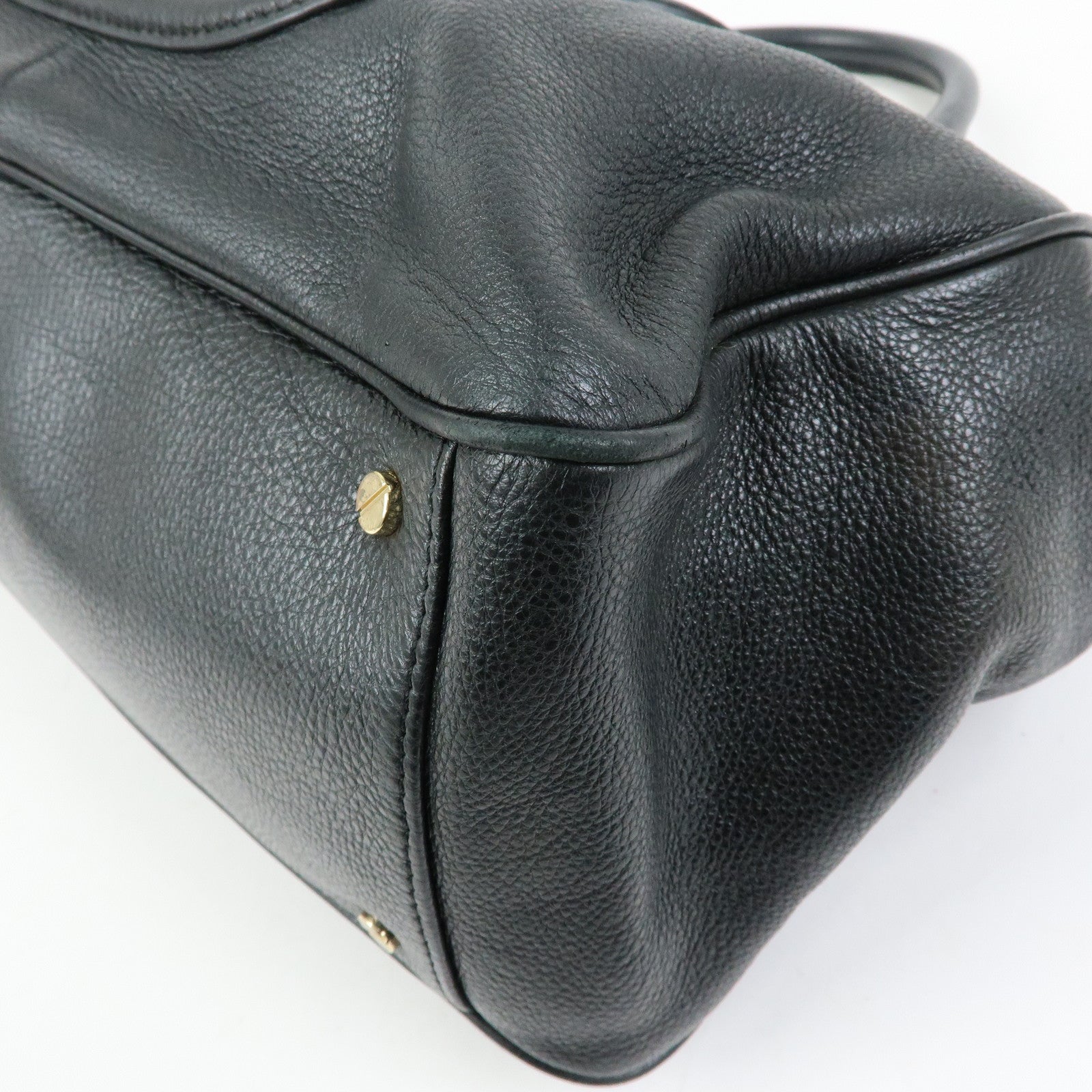 TORY BURCH Amanda Leather 2Way Bag Hand Bag Shoulder Bag Black