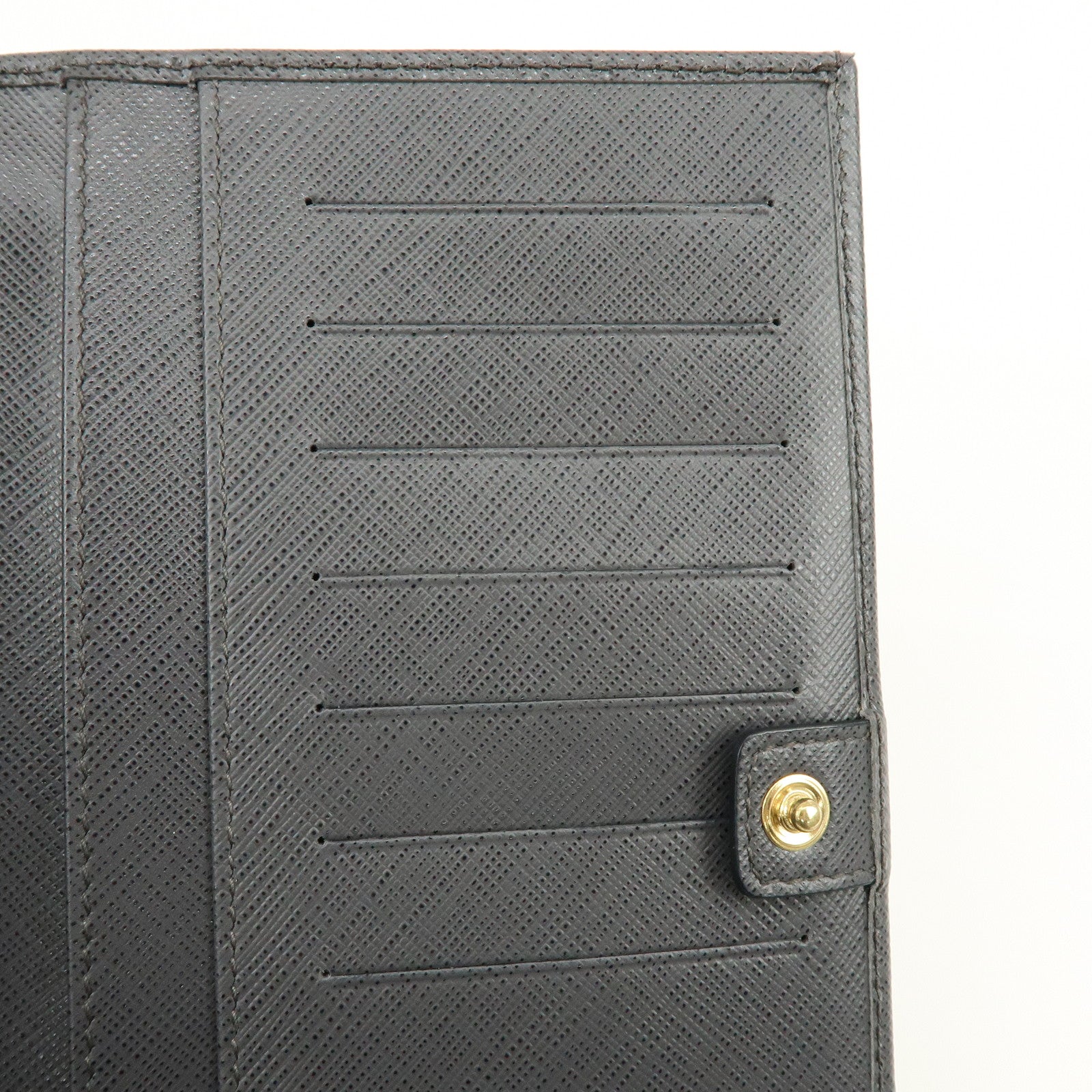 Ferragamo Varra Ribbon Leather Chain Shoulder Bag Wallet Gray