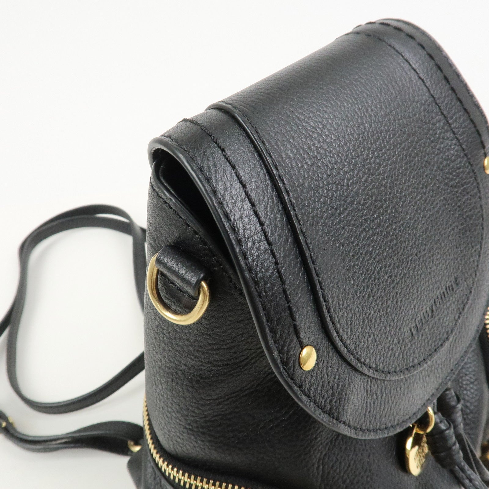 Chloe See by Chloe Olga Logo Leather 2Way Bag Backpack Hand Bag