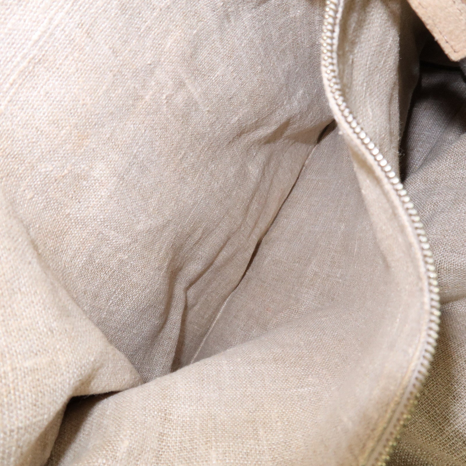 FENDI Pequin Canvas Leather Shoulder Bag Hand Bag Brown Red 8BR653