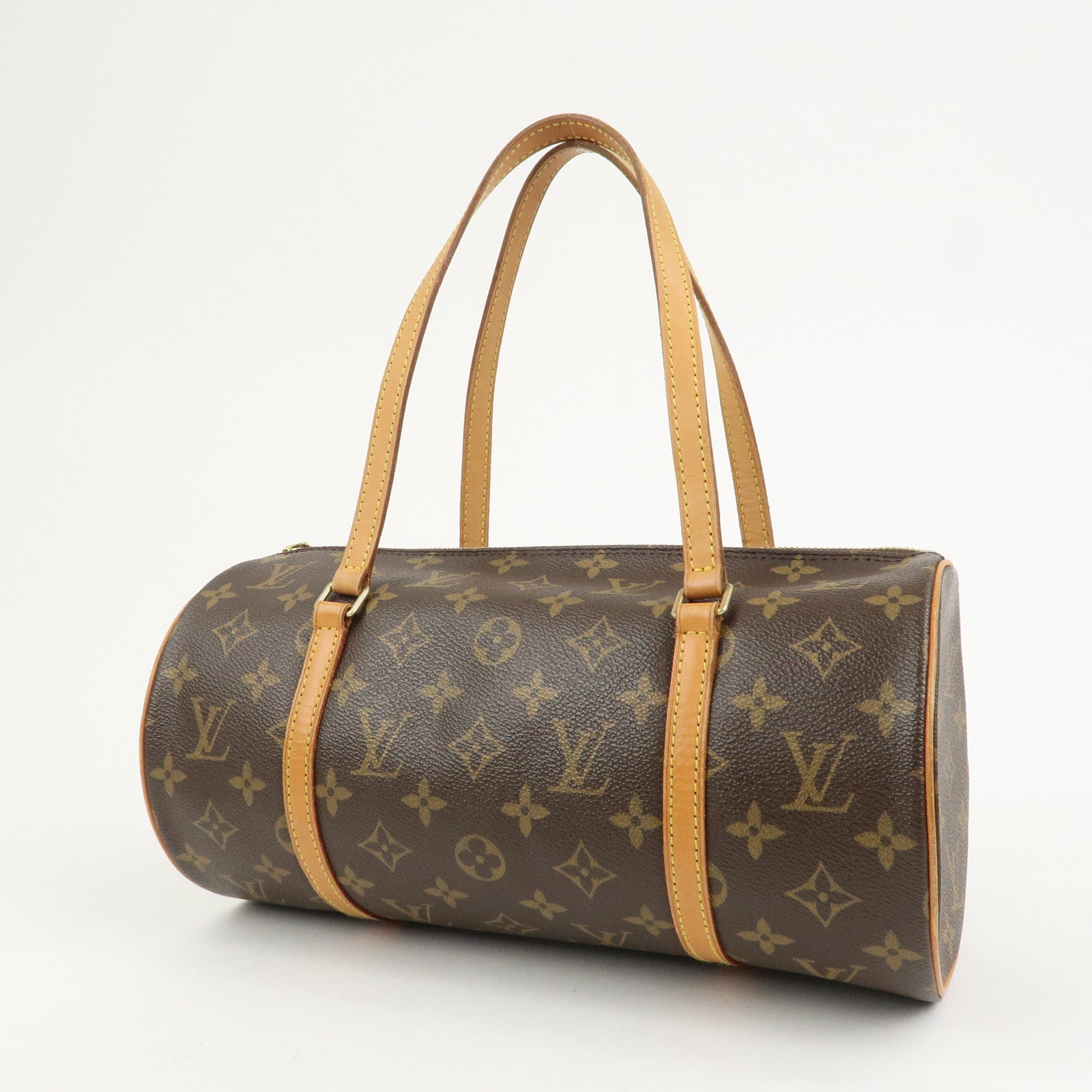 Louis Vuitton Monogram Papillon 30 Hand Bag New Style Brown M51385