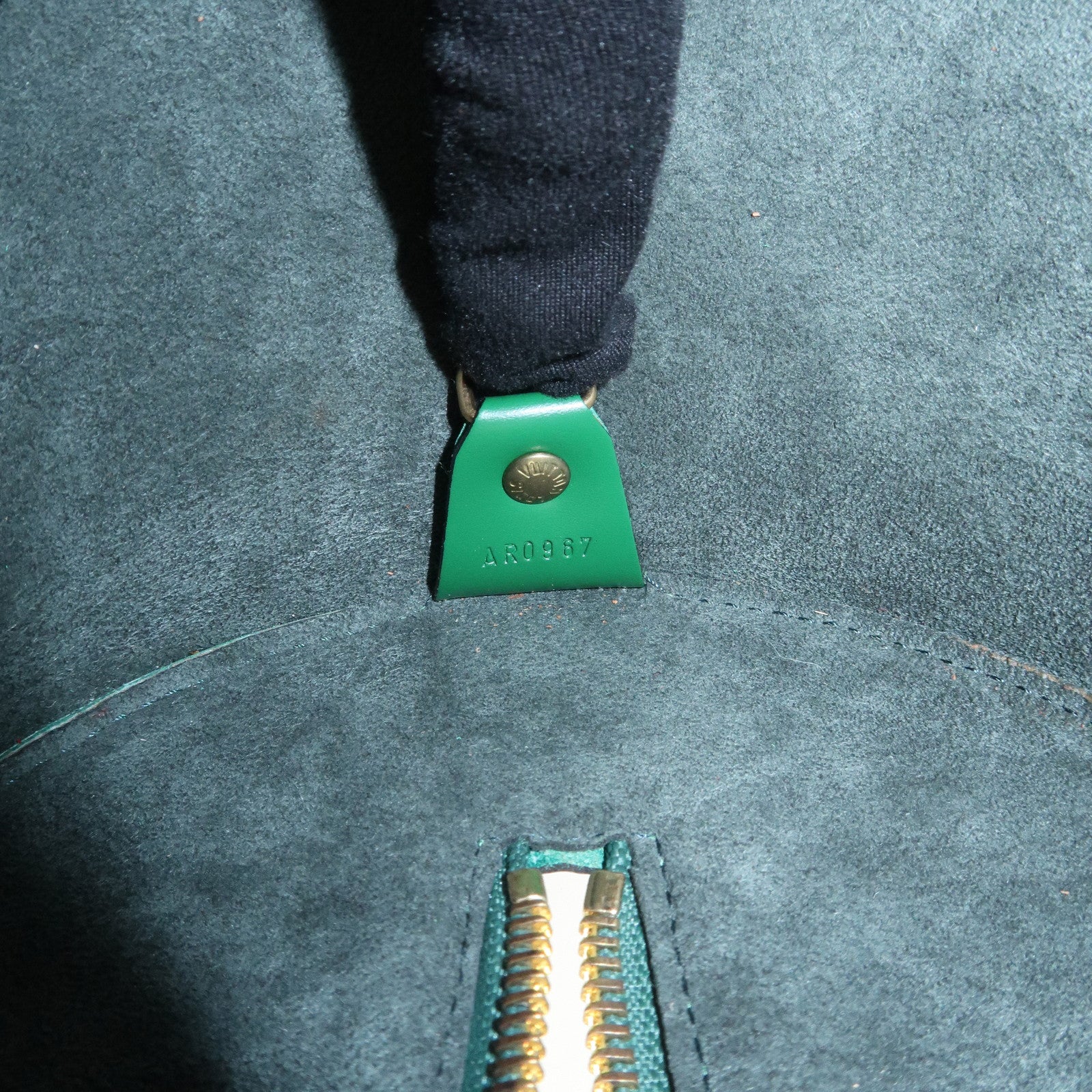 Louis Vuitton Epi Soufflot Hand Bag Borneo Green M52224