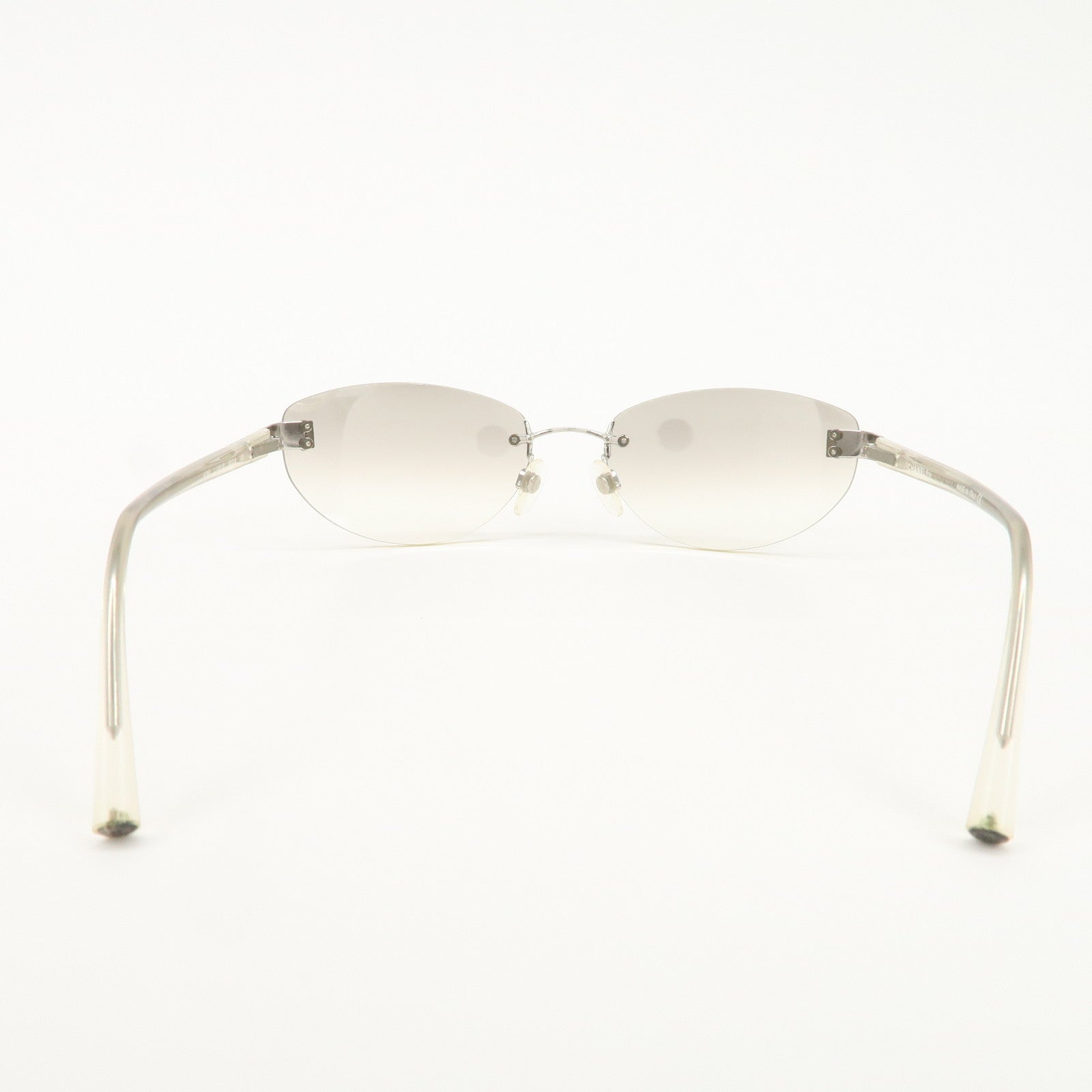 CHANEL COCO Mark Plastic Clear Sunglasses 4069 c.124 124/61 58□18 130 Used