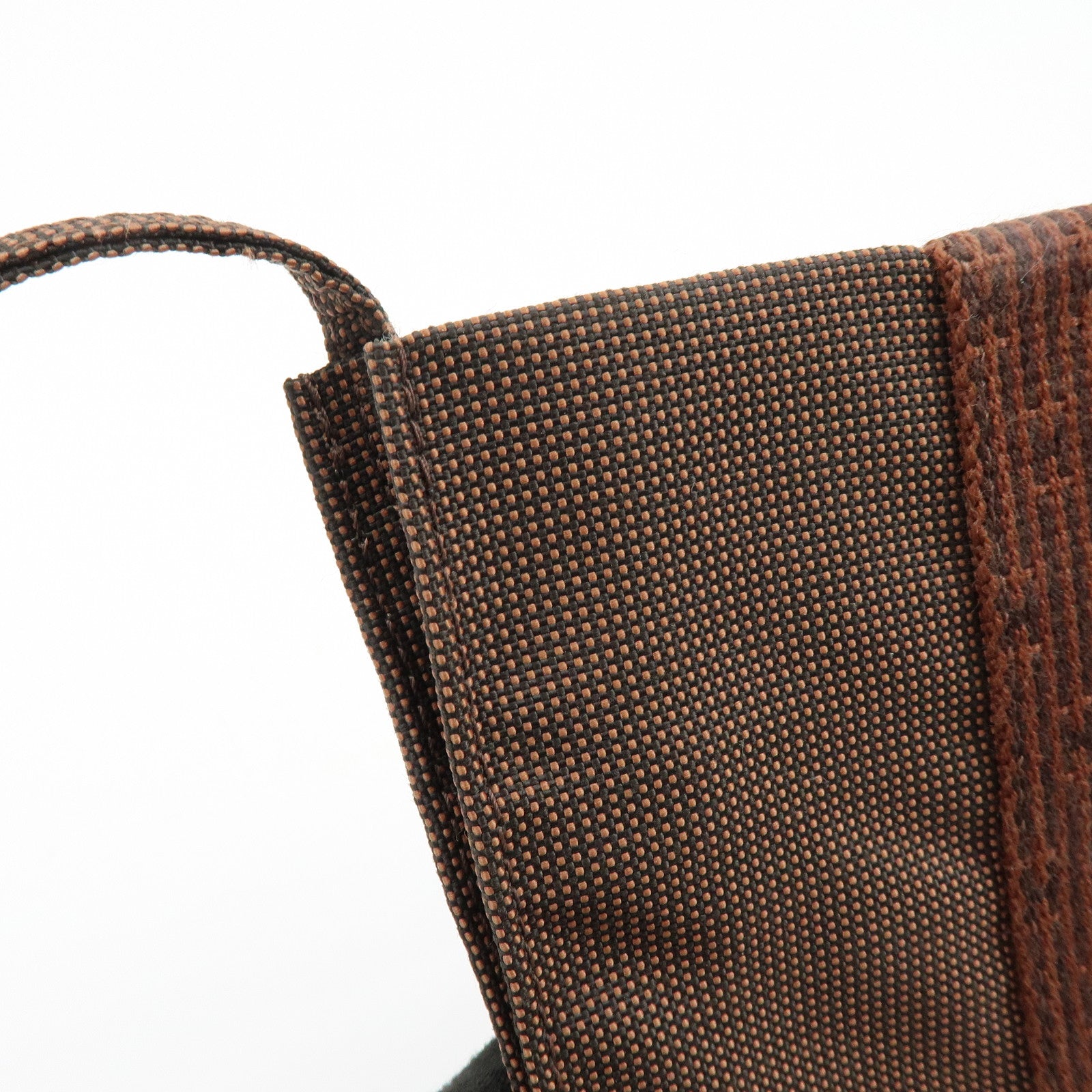 HERMES Herline Canvas Shoulder Bag Crossbody Bag Brown