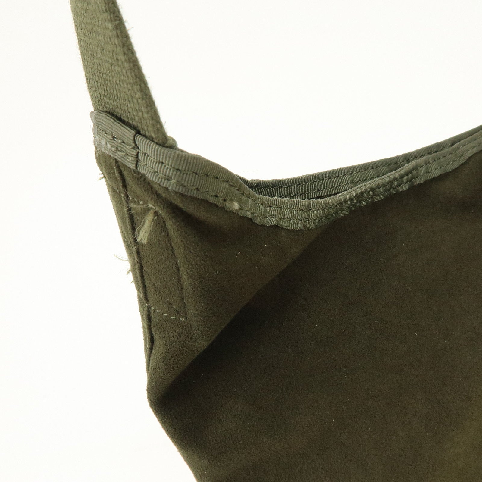 HUNTING WORLD Suede Canvas Shoulder Bag Crossbody Bag Khaki Yellow
