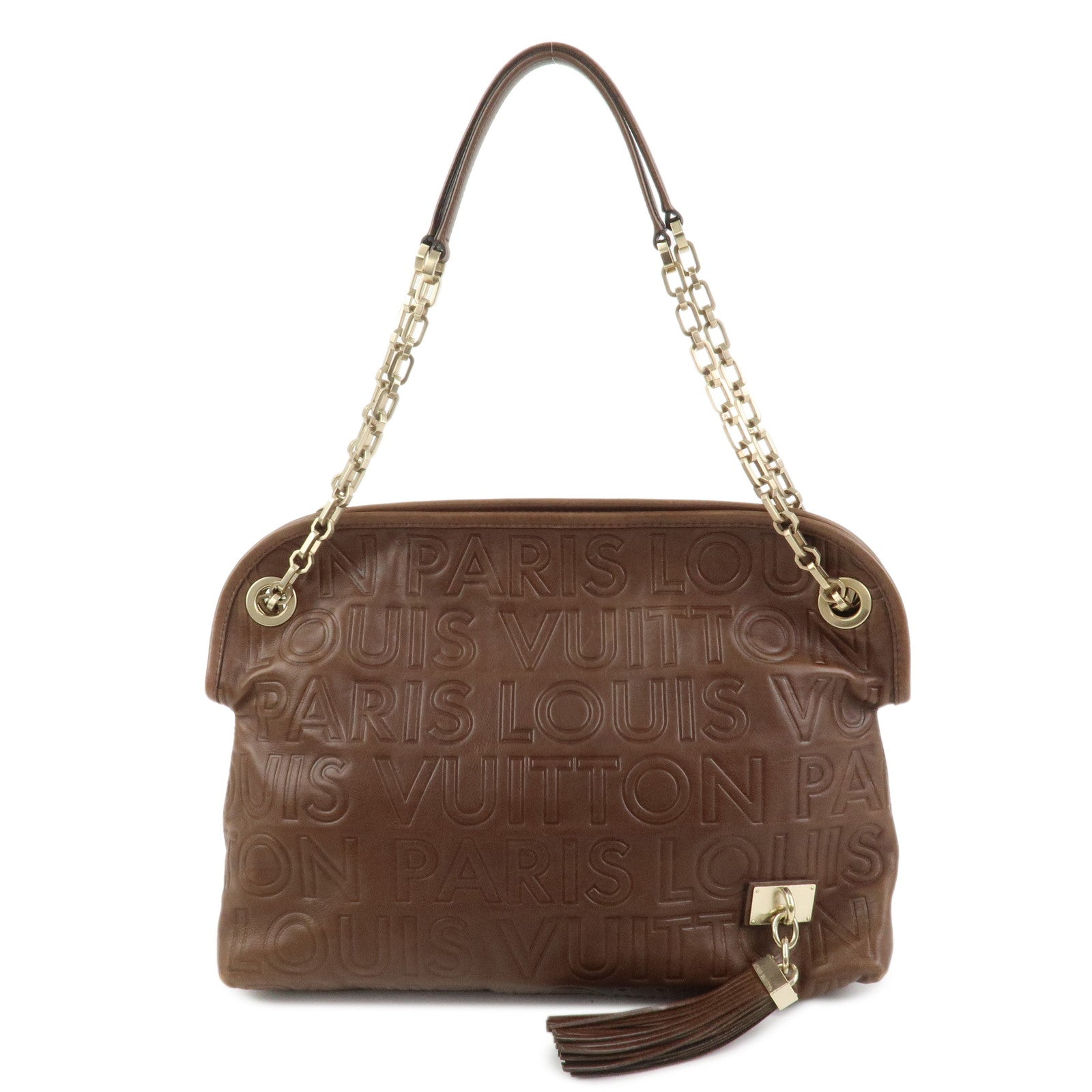 Louis Vuitton Paris Souple Wish Leather Shoulder Bag Brown M95830