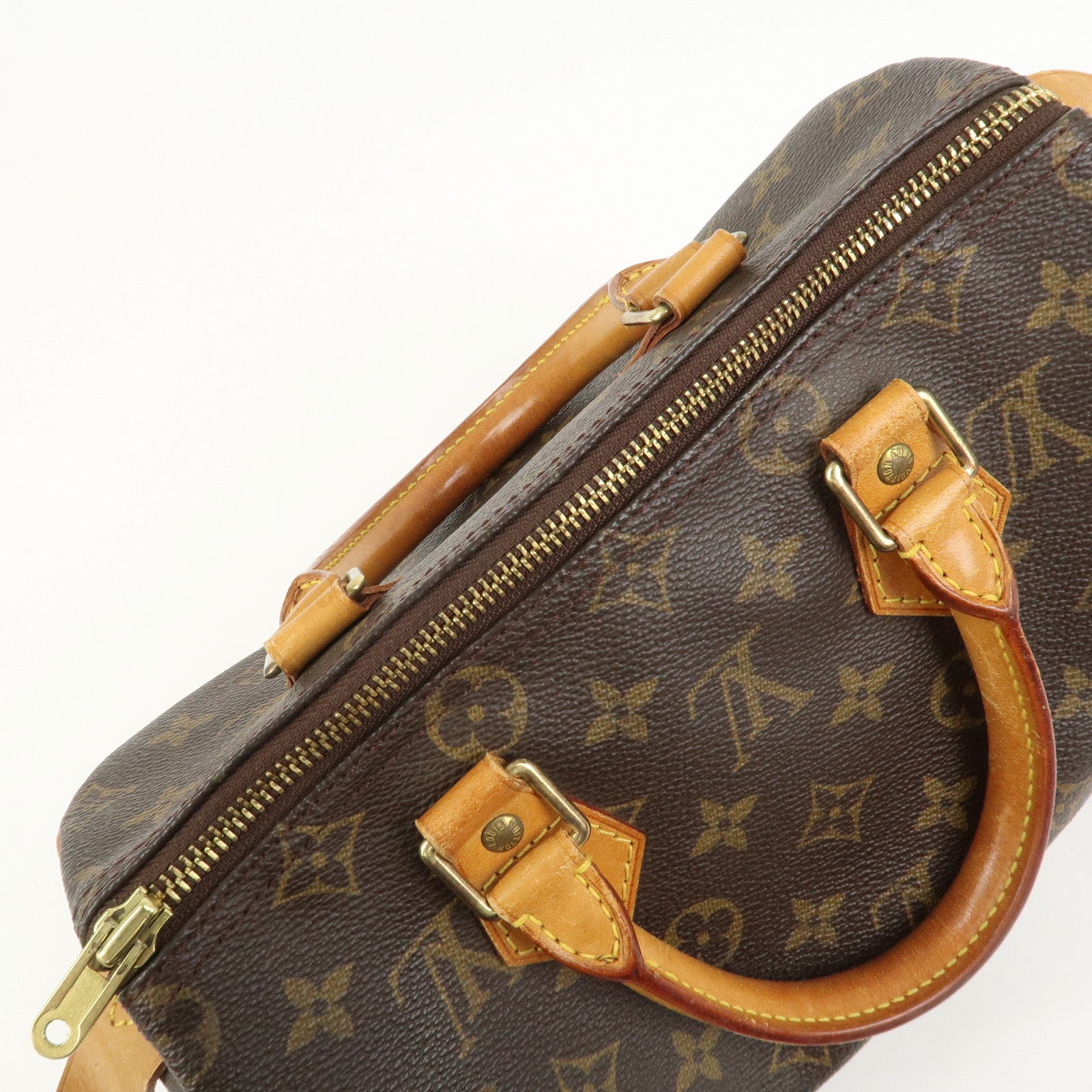 Louis Vuitton Monogram Speedy 25 Boston Bag Hand Bag Brown M41528