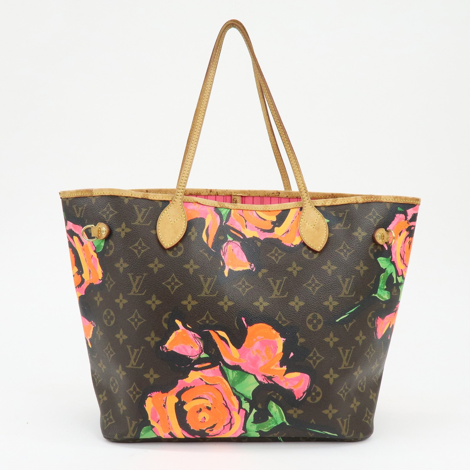 Louis Vuitton Monogram Rose Neverfull MM Tote Shoulder Bag M48613