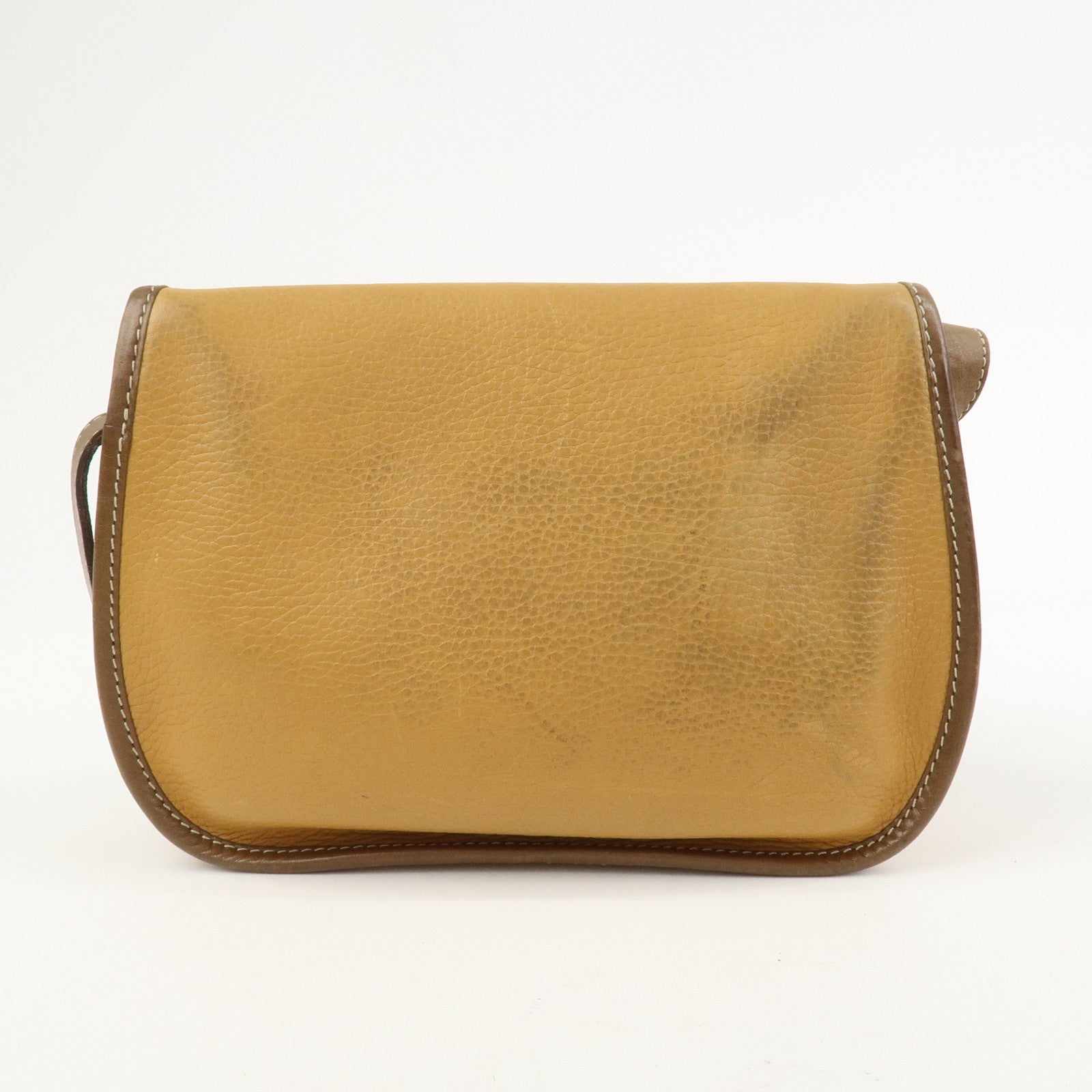 LOEWE Anagram Logo Leather Shoulder Bag Crossbody Bag Brown