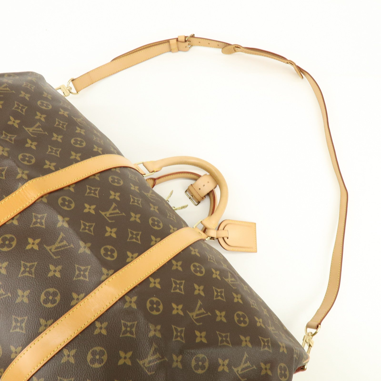 Louis Vuitton Monogram Keep All Bandouliere 60 Boston Bag M41412