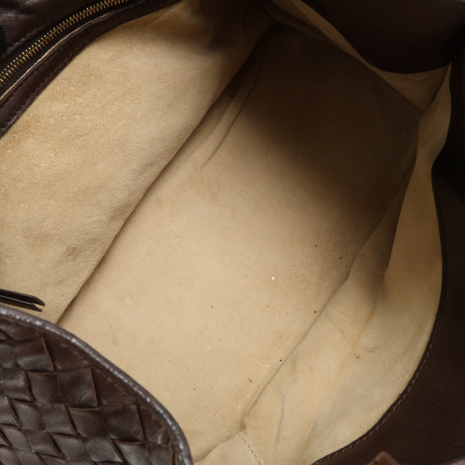 BOTTEGA VENETA Intrecciato Leather Hand Bag Brown