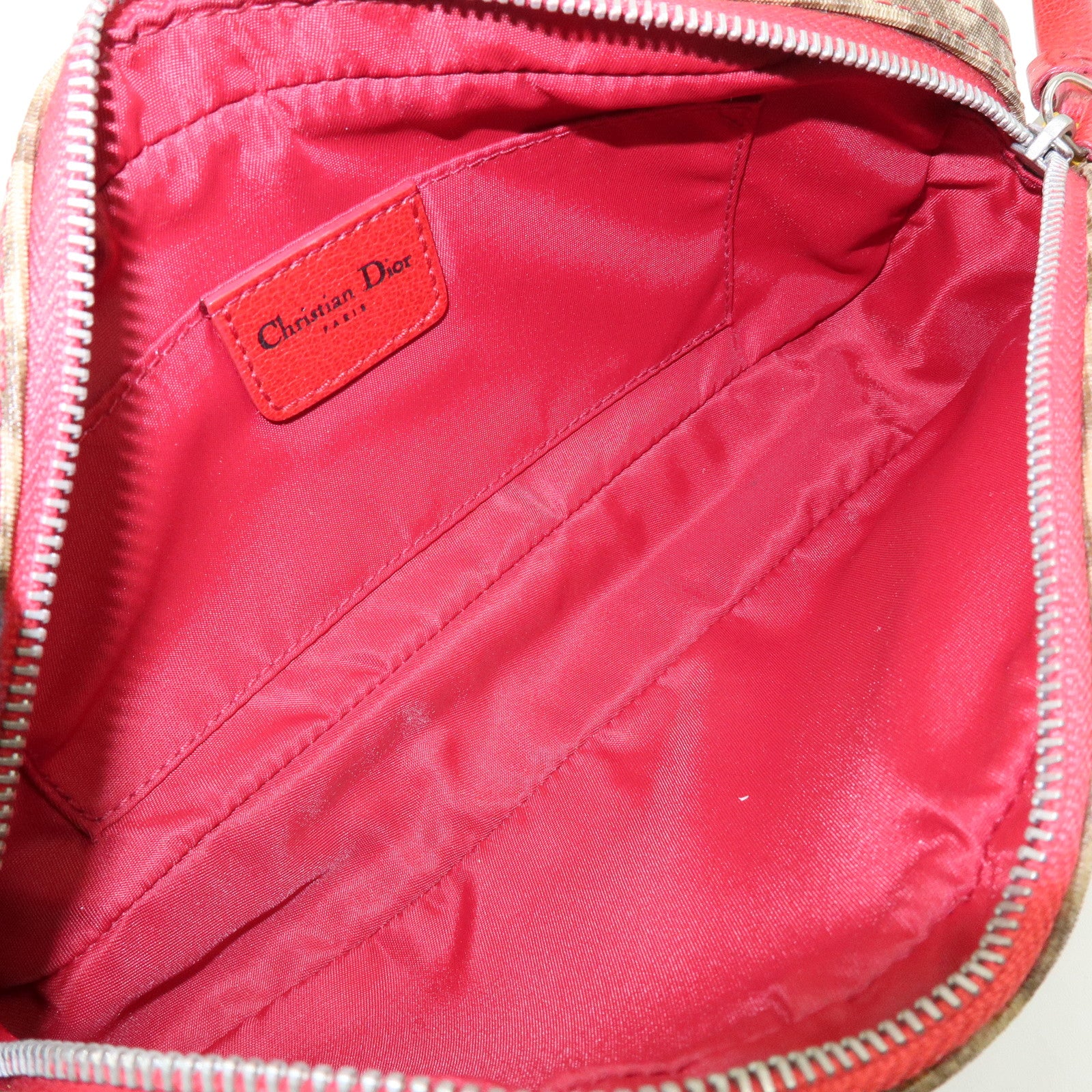 Christian Dior Trotter Rasta Mini Shoulder Bag Hand Bag Brown Red