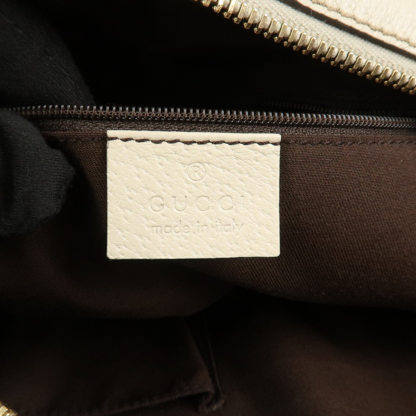 GUCCI GG Canvas Leather Mini Boston Bag Hand Bag Brown Ivory 153026