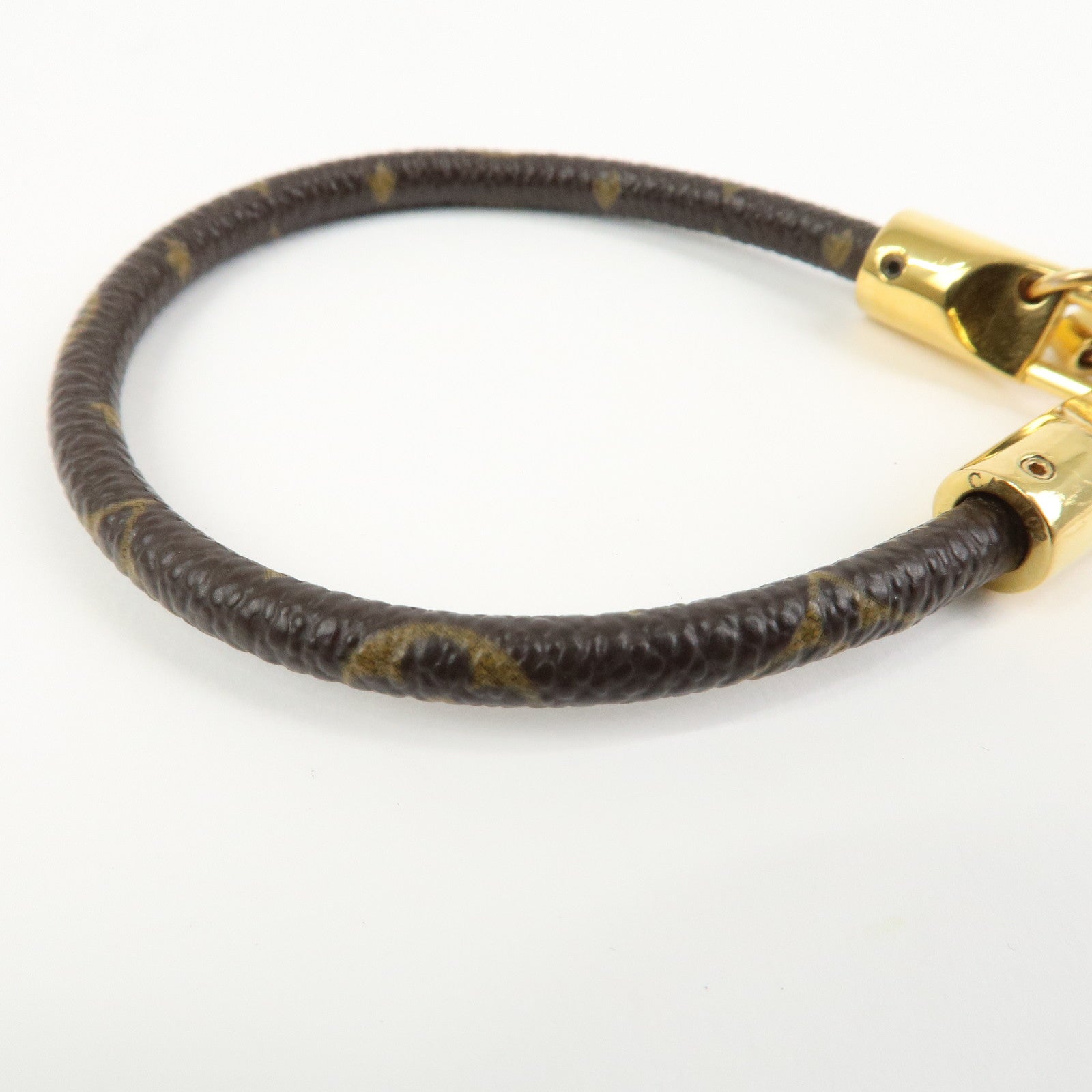 Louis Vuitton Monogram Bracelet Lock It Brown M6605