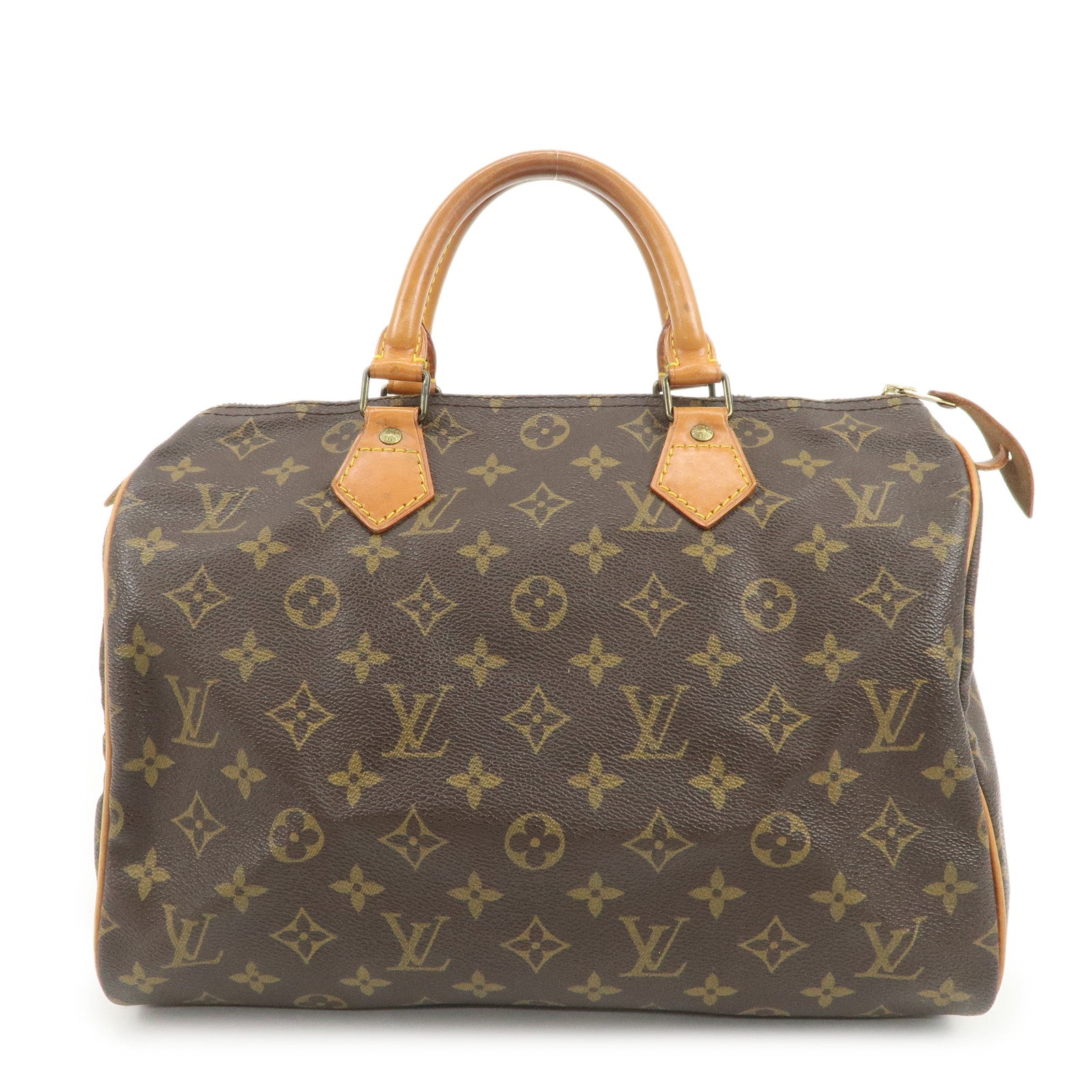 Louis Vuitton Monogram Speedy 30 Boston Bag Hand Bag Brown M41526