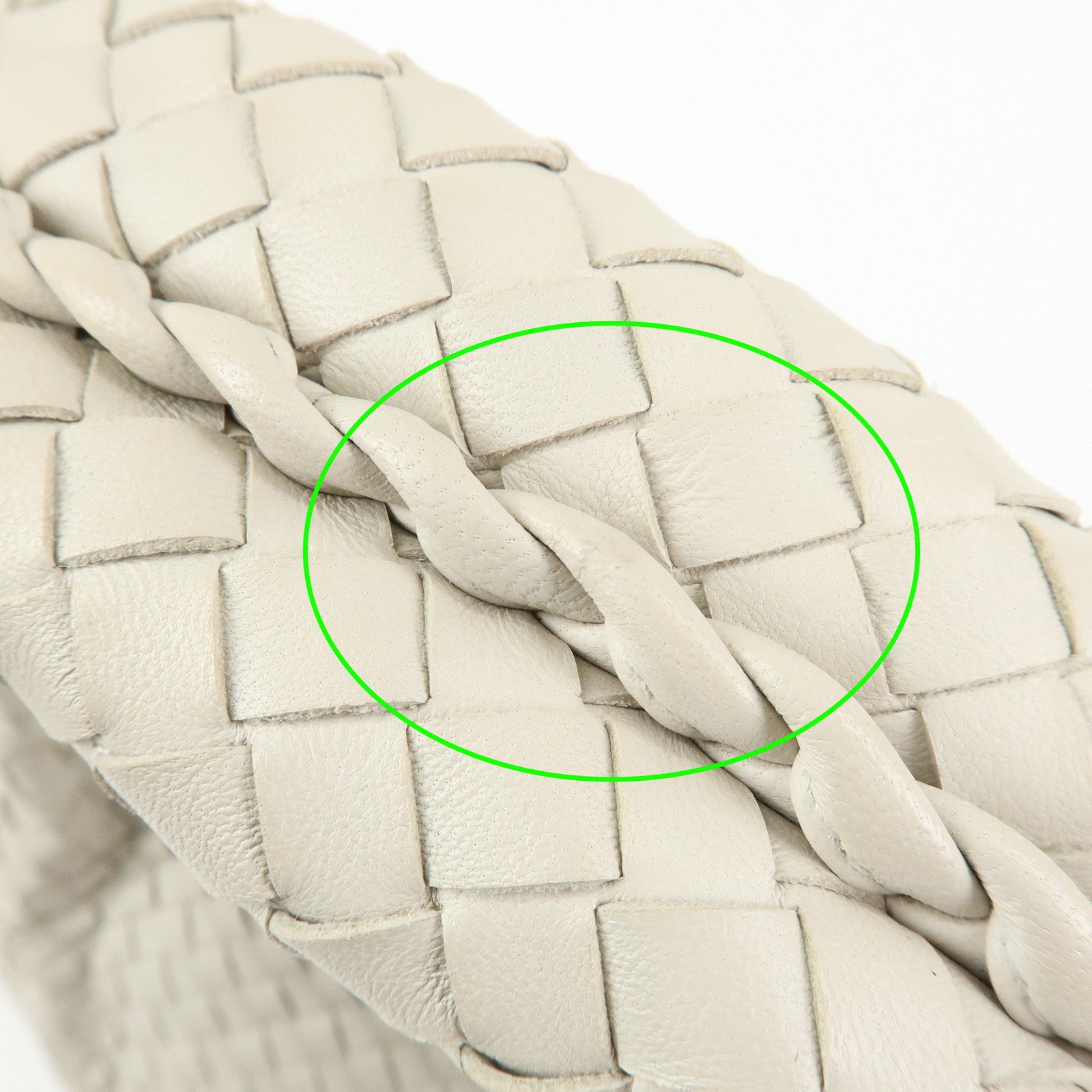 BOTTEGA VENETA Hobo Intrecciato Leather Shoulder Bag Ivory 232499