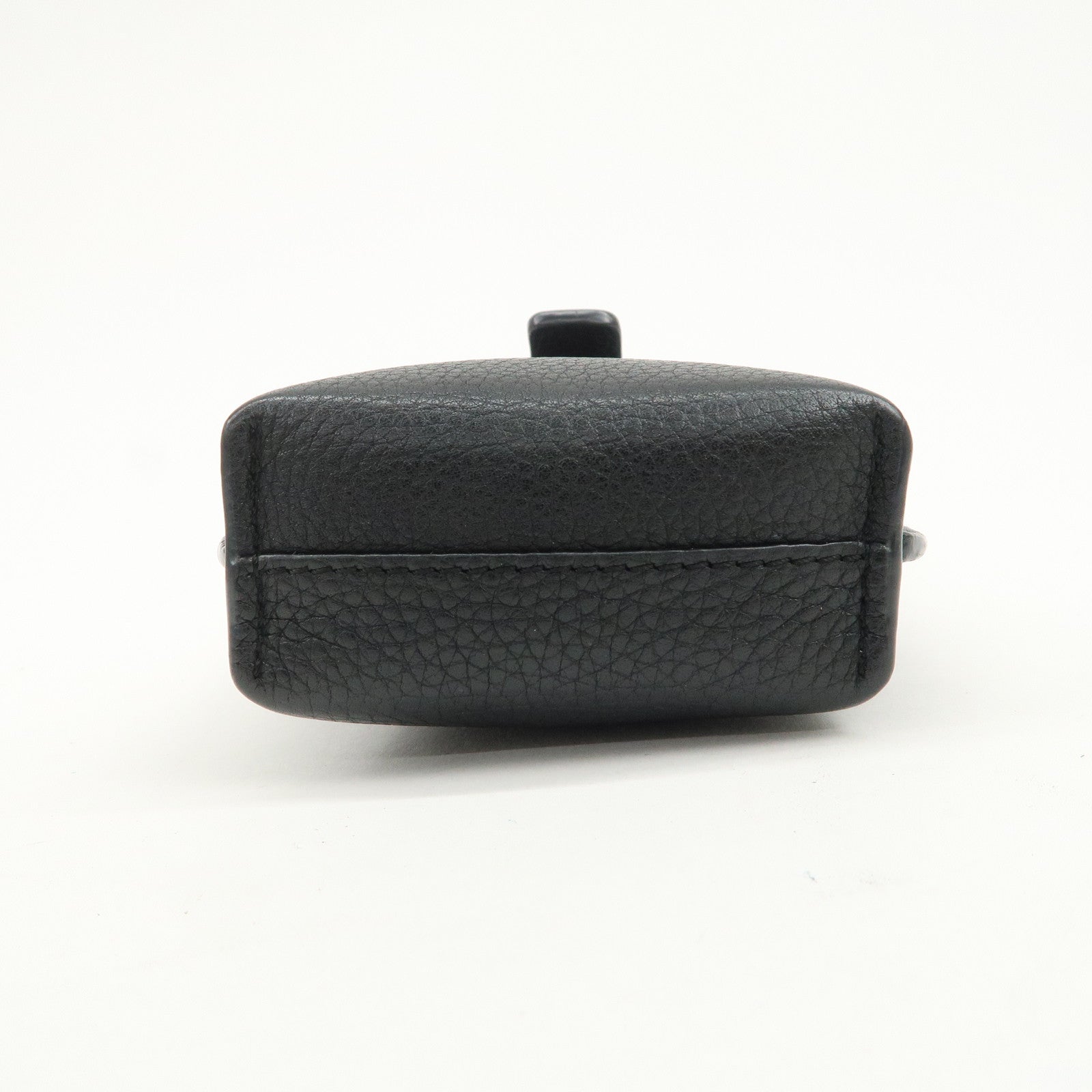 LOEWE Anagram Logo Calf Leather Shoulder Bag Crossbody Bag Black