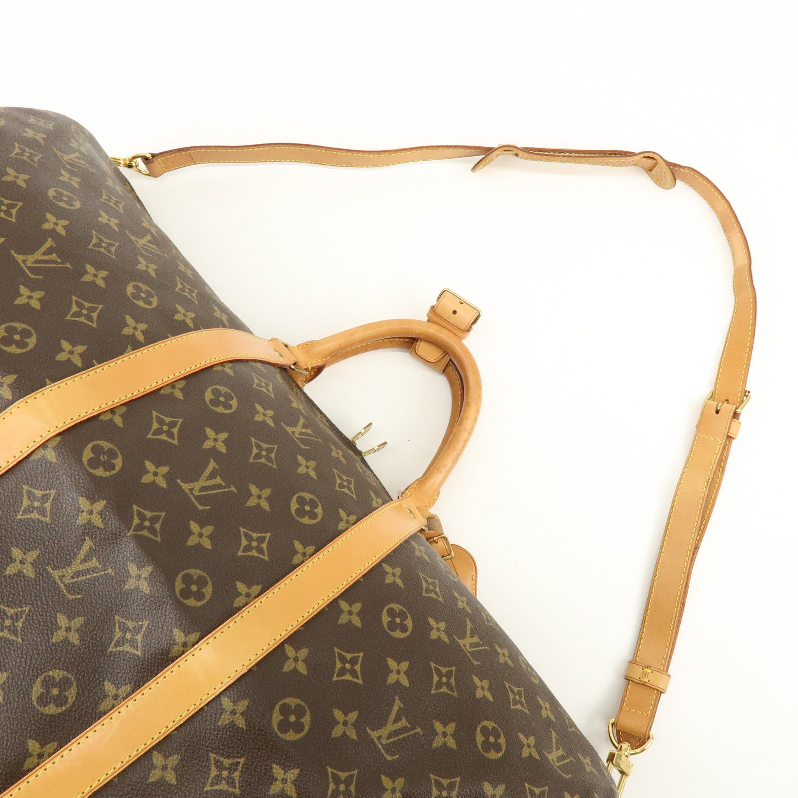 Louis Vuitton Monogram Keep All Bandouliere 60 Boston Bag M41412
