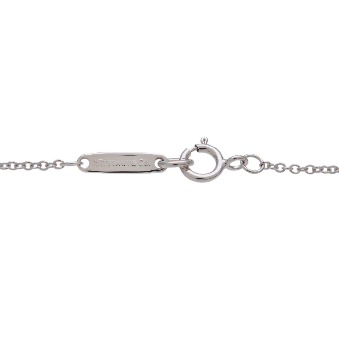 Tiffany&Co. Atlas Open Diamond Necklace K18 750WG White Gold