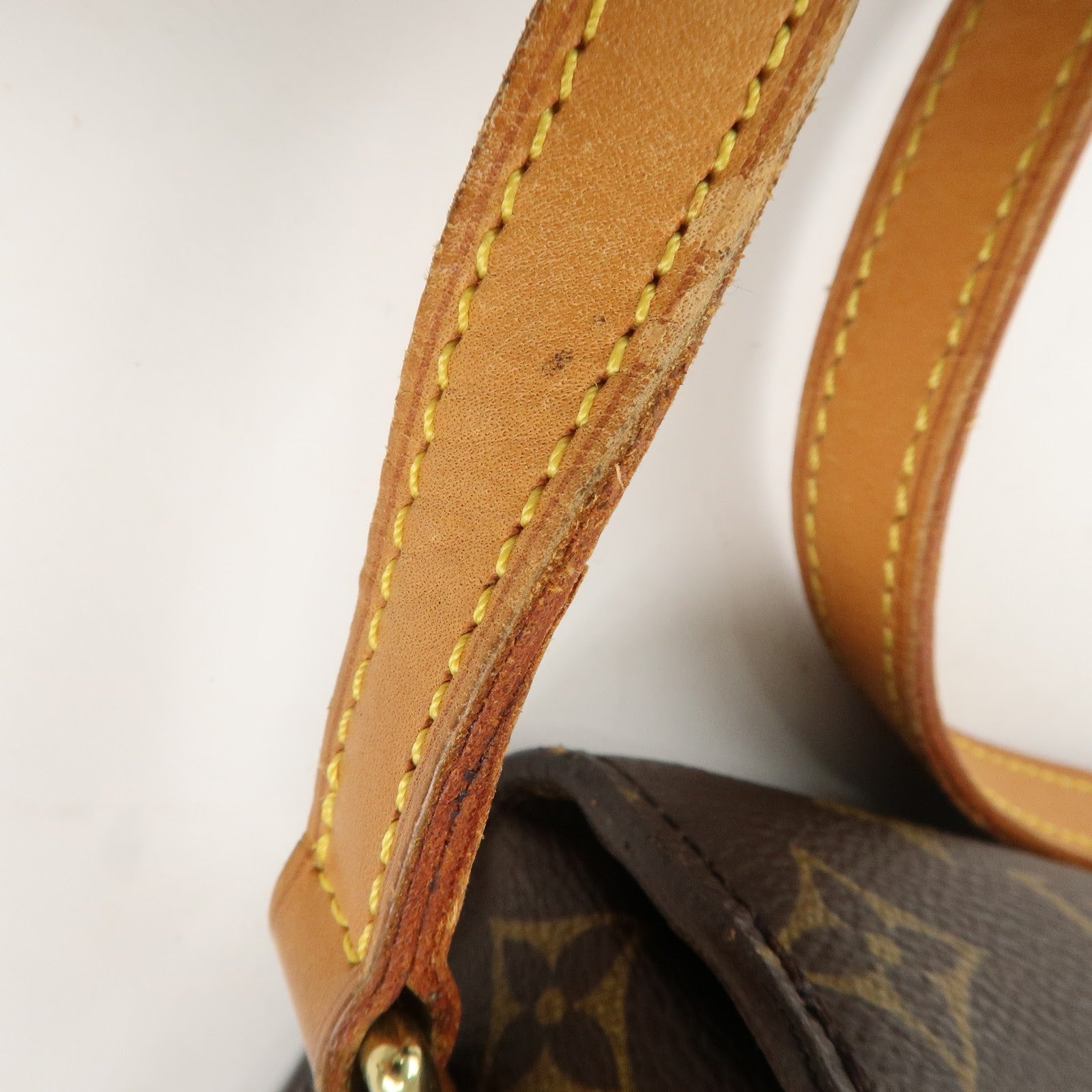 Louis Vuitton Monogram Saint Cloud MM Shoulder Bag Brown M51243 Used
