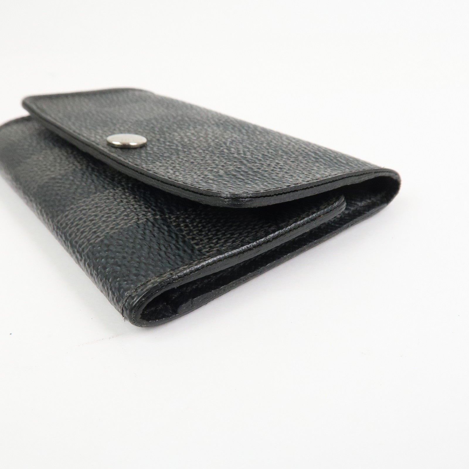 Louis Vuitton Damier Graphite Multicle 6 Key Case Gray Black N62662