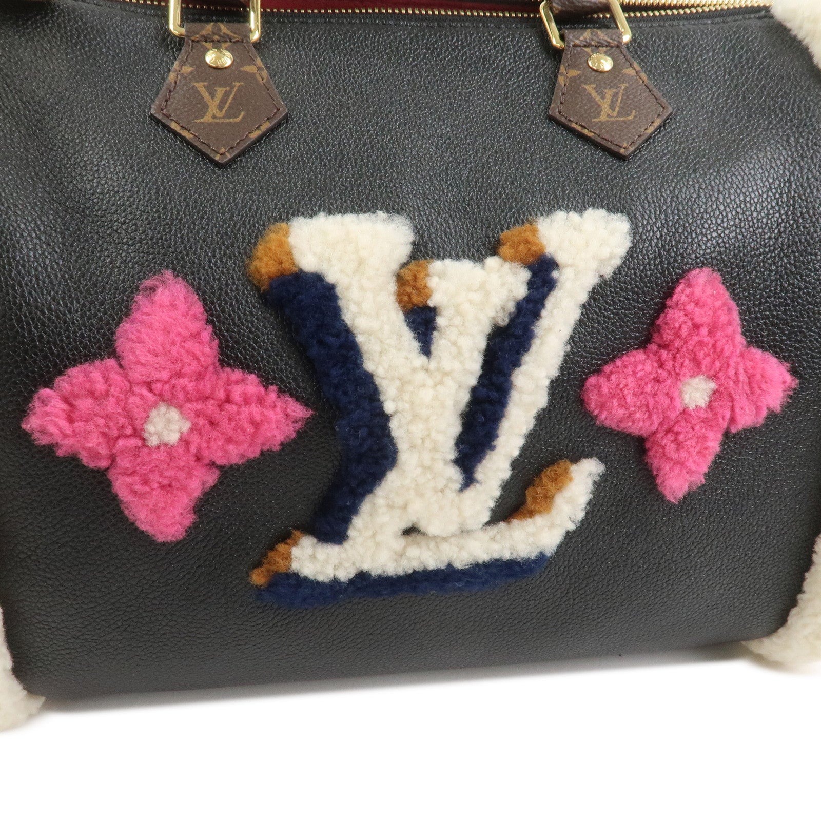 Louis Vuitton Monogram Teddy Speedy Bandouliere30 Boston Bag M56966